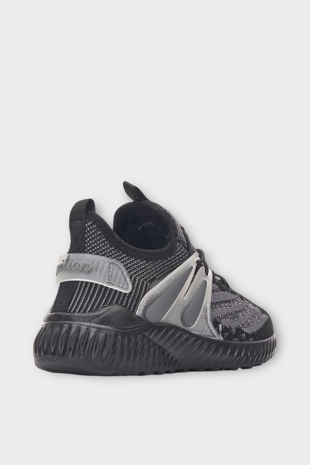 Çocuk Triko Comfort Spor Ayakkabı SİYAH - FÜME - Görsel 5