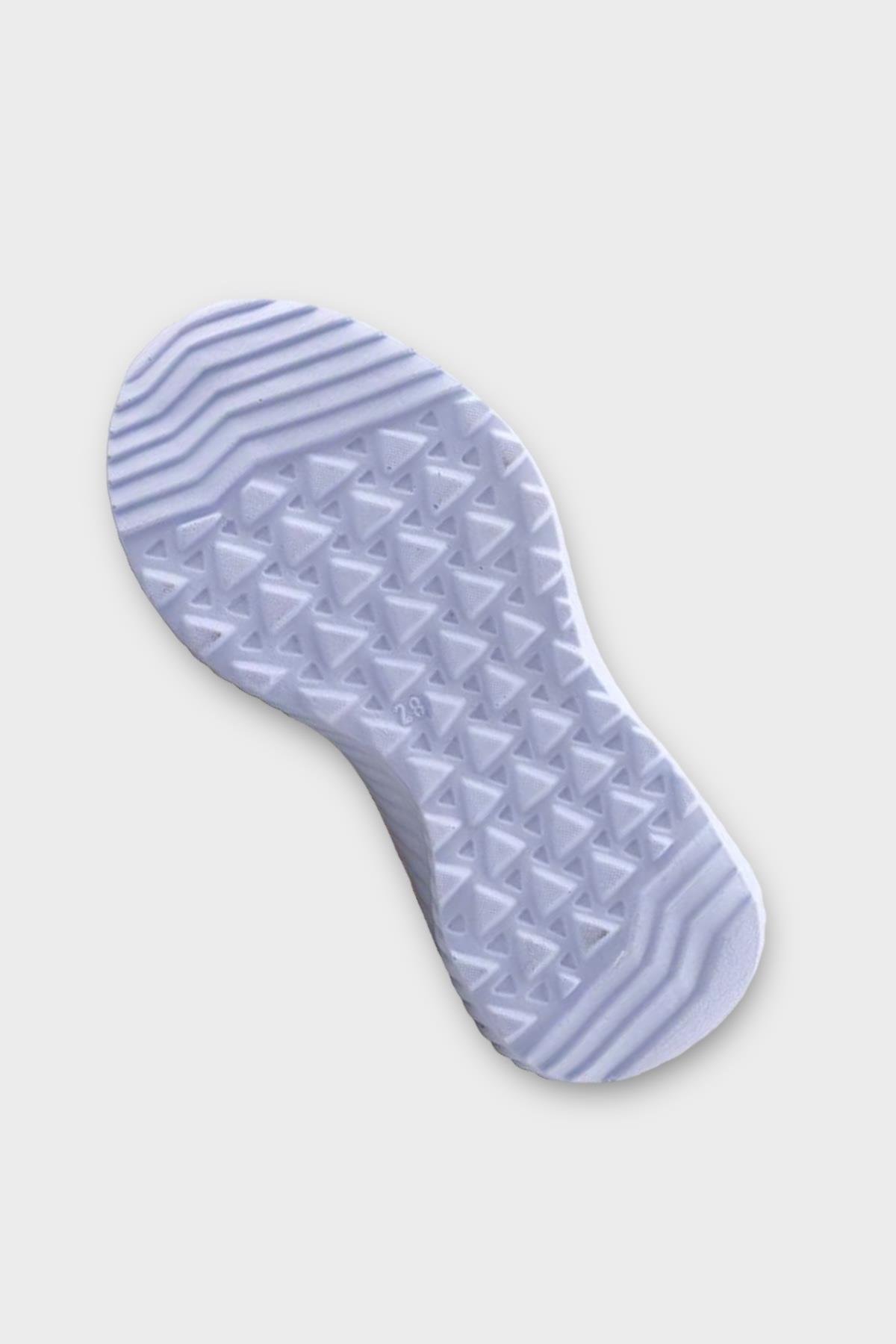 Çocuk Triko Comfort Spor Ayakkabı BEYAZ - LACİVERT - Görsel 6