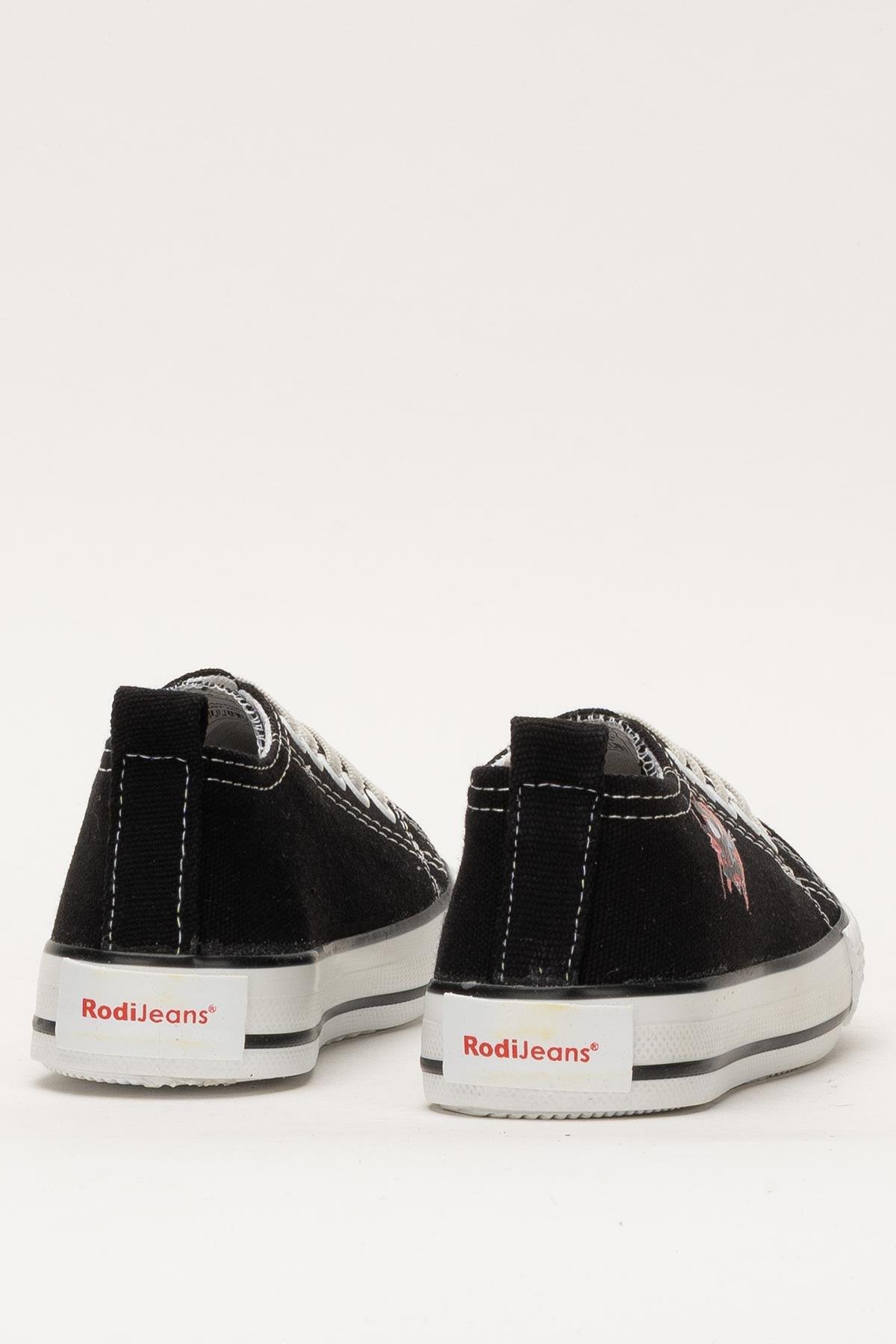 Akıllı Bağcık Günlük Keten Çocuk Spor Ayakkabı SİYAH - Görsel 5