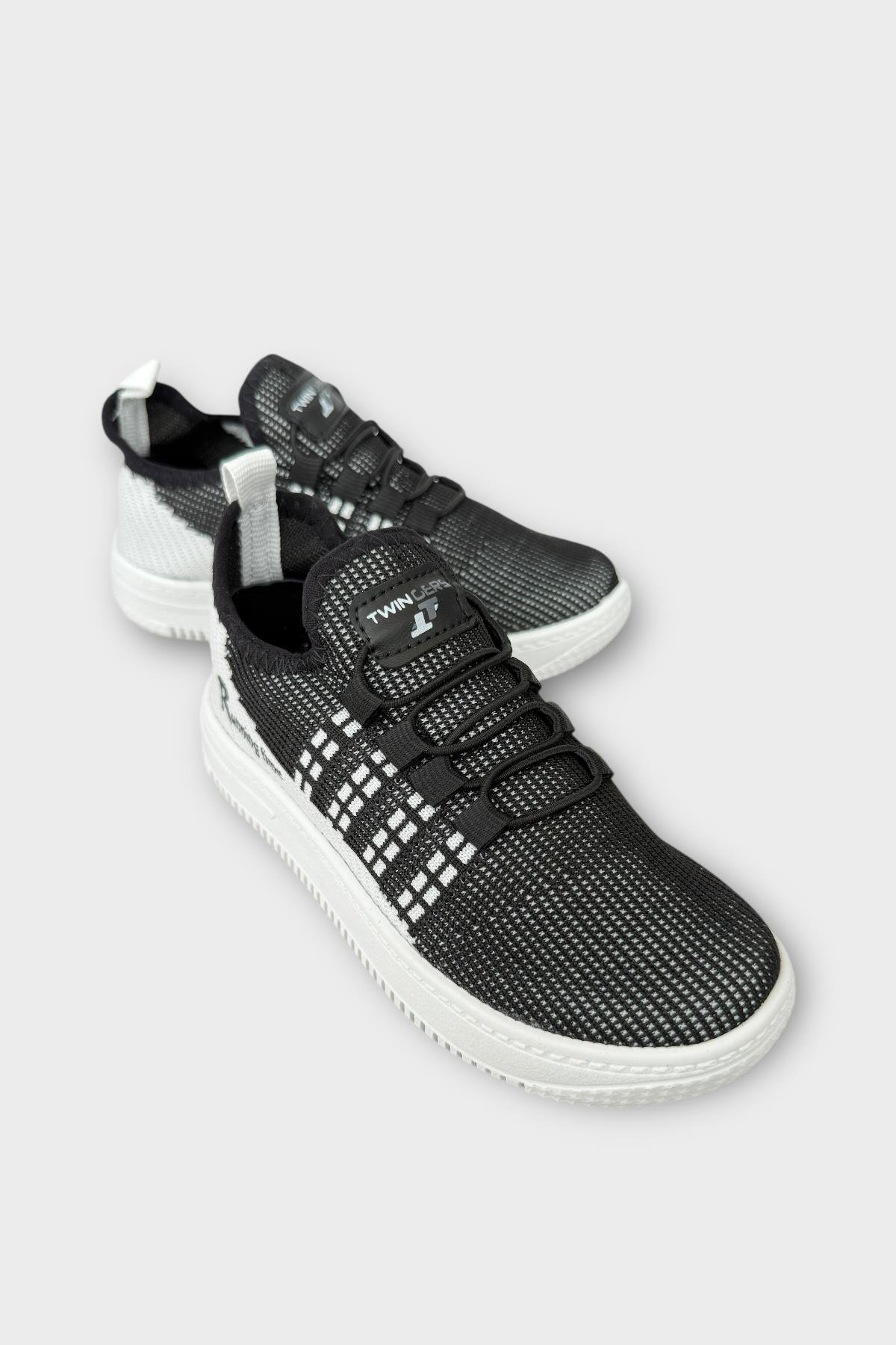 Çocuk Triko Akıllı Bağcık Aqua Spor Ayakkabı SİYAH - Görsel 3