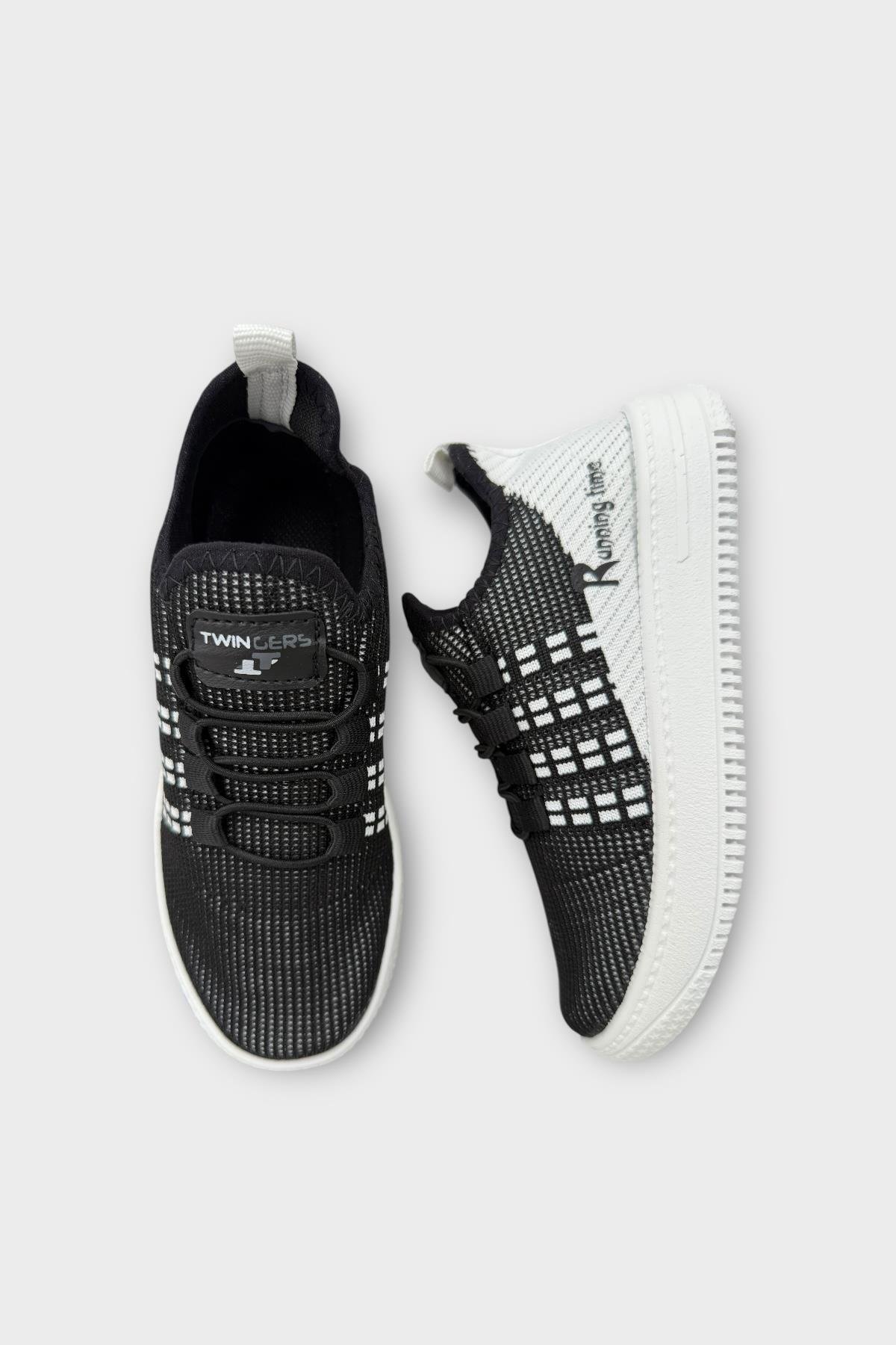 Çocuk Triko Akıllı Bağcık Aqua Spor Ayakkabı SİYAH - Görsel 7