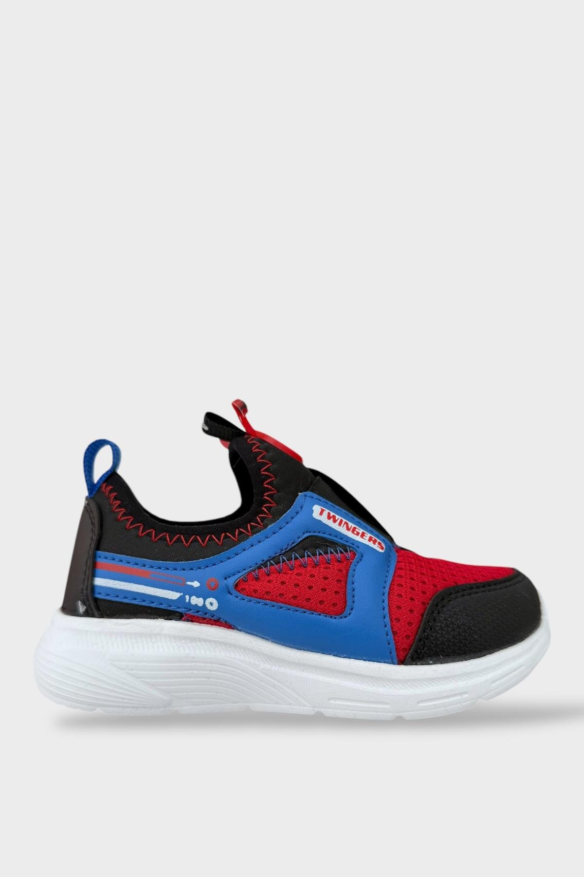 Çocuk Airfile Hafif Taban Kreş Ev Okul Spor Ayakkabı SİYAH - KIRMIZI - Görsel 2