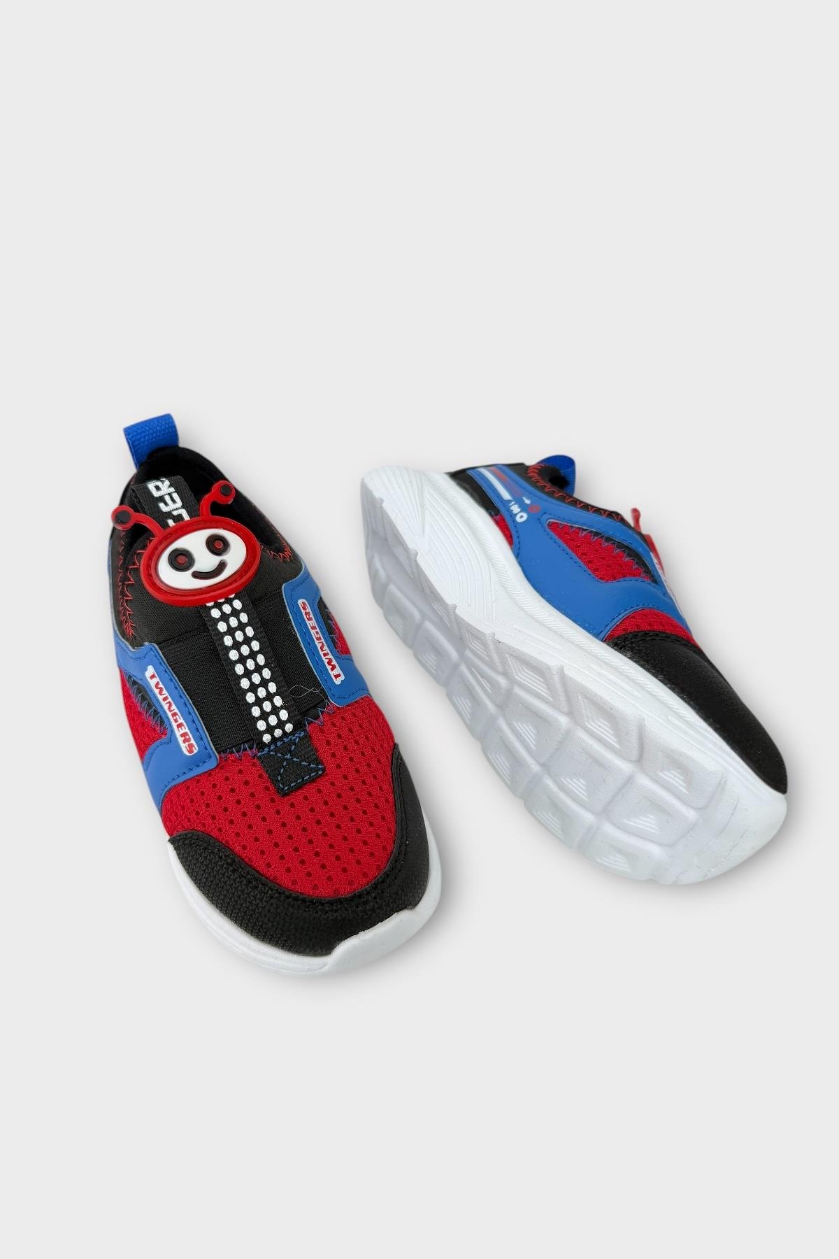Çocuk Airfile Hafif Taban Kreş Ev Okul Spor Ayakkabı SİYAH - KIRMIZI - Görsel 5