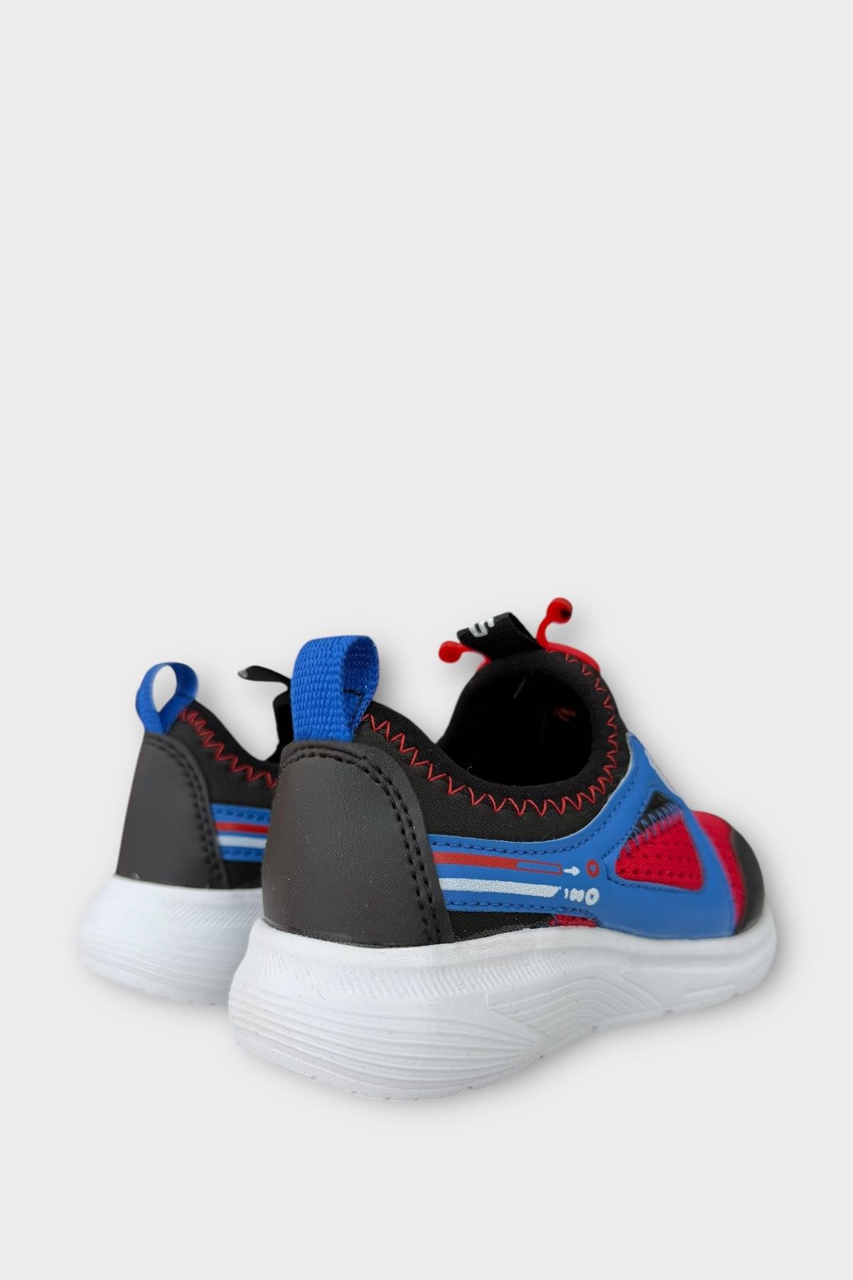 Çocuk Airfile Hafif Taban Kreş Ev Okul Spor Ayakkabı SİYAH - KIRMIZI - Görsel 6