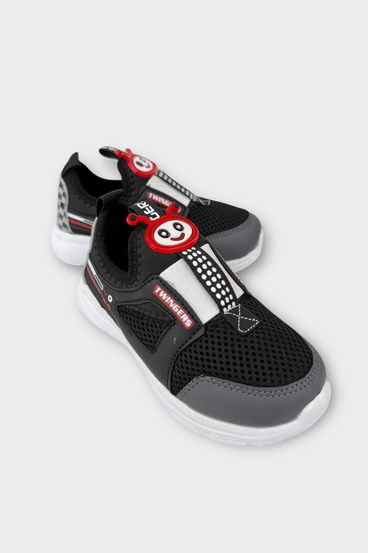 Çocuk Airfile Hafif Taban Kreş Ev Okul Spor Ayakkabı SİYAH - FÜME - Görsel 3