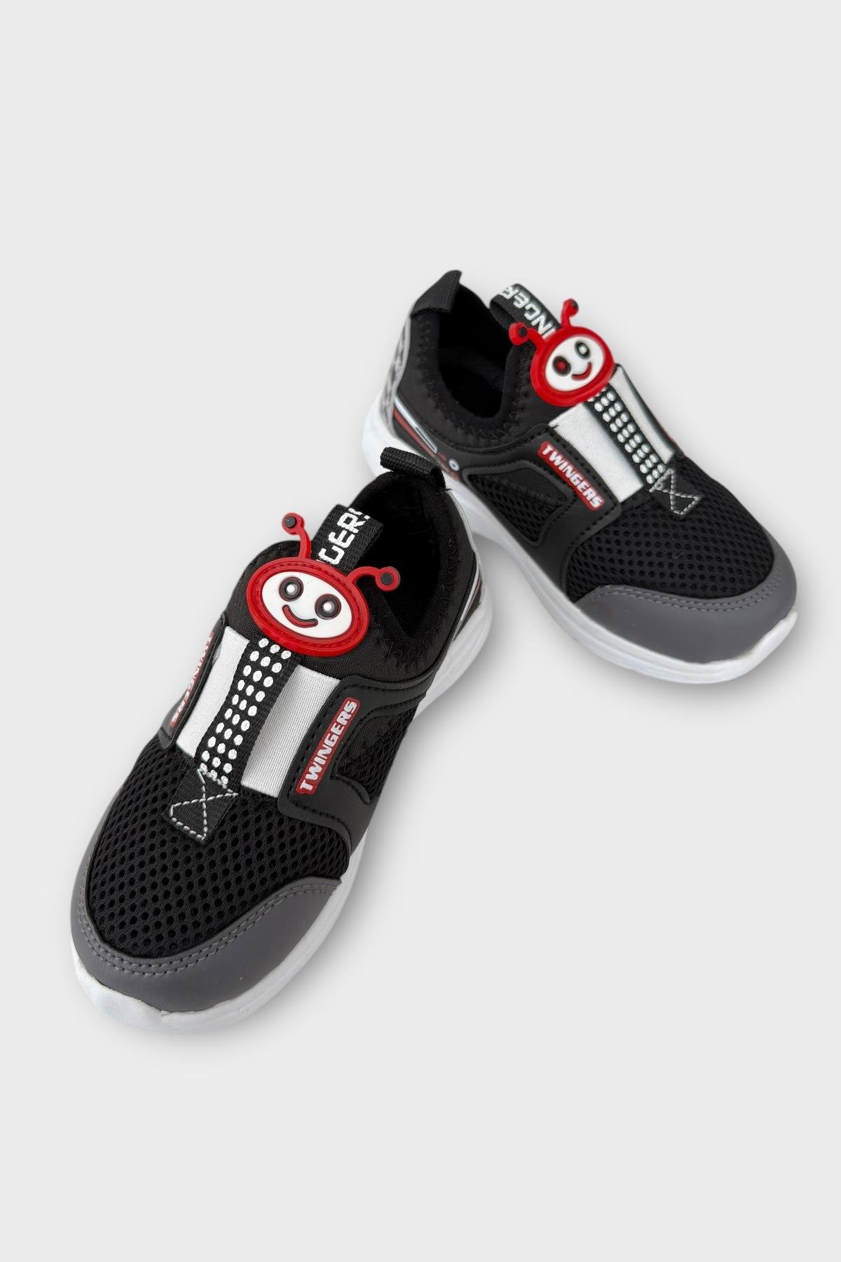 Çocuk Airfile Hafif Taban Kreş Ev Okul Spor Ayakkabı SİYAH - FÜME - Görsel 4