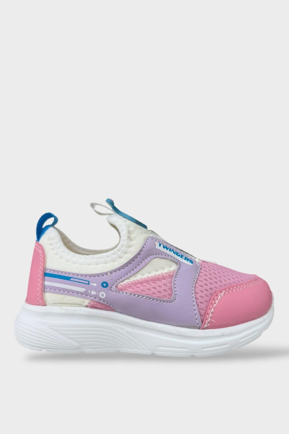 Çocuk Airfile Hafif Taban Kreş Ev Okul Spor Ayakkabı BEYAZ - PEMBE - Görsel 2