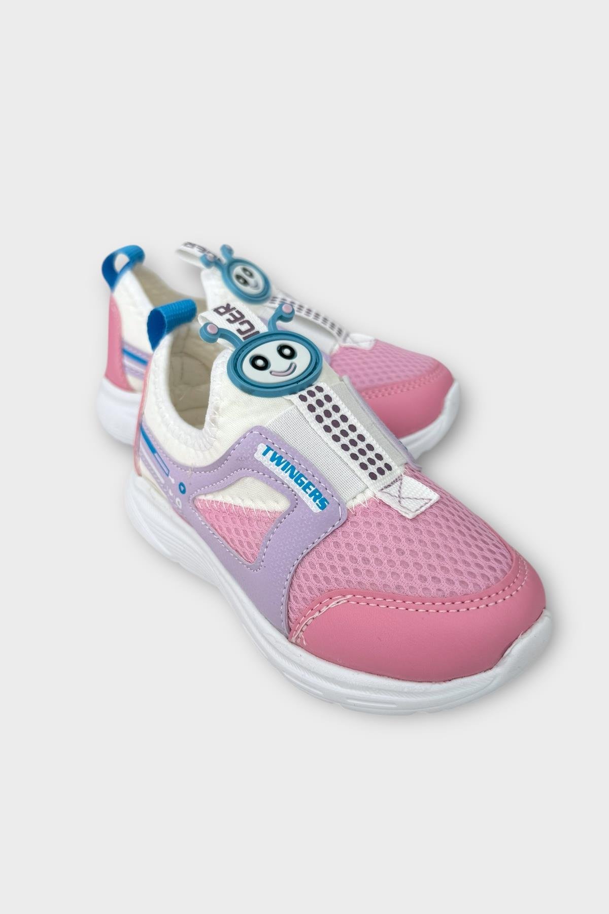 Çocuk Airfile Hafif Taban Kreş Ev Okul Spor Ayakkabı BEYAZ - PEMBE - Görsel 3