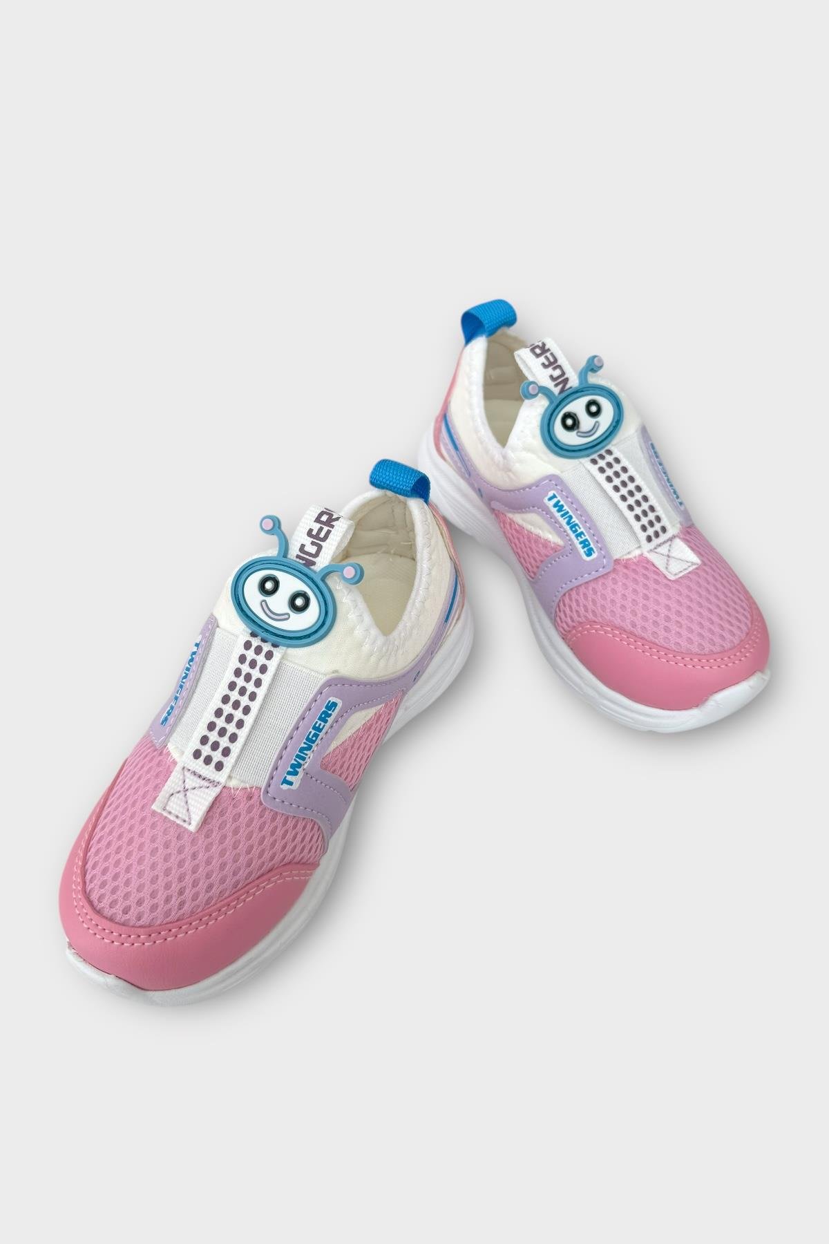 Çocuk Airfile Hafif Taban Kreş Ev Okul Spor Ayakkabı BEYAZ - PEMBE - Görsel 4