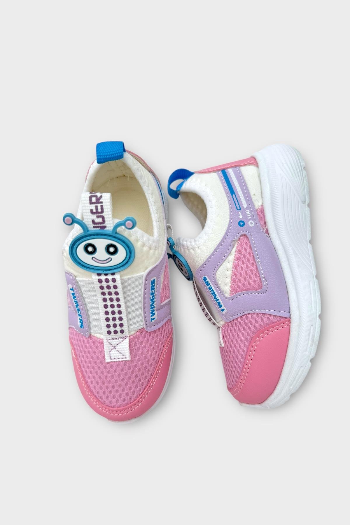 Çocuk Airfile Hafif Taban Kreş Ev Okul Spor Ayakkabı BEYAZ - PEMBE - Görsel 7