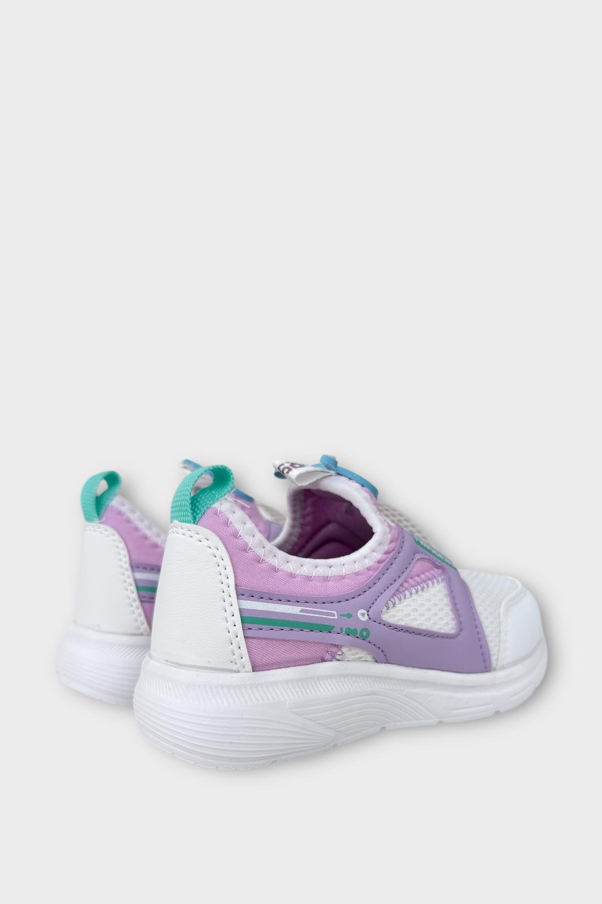 Çocuk Airfile Hafif Taban Kreş Ev Okul Spor Ayakkabı BEYAZ - LİLA - Görsel 6
