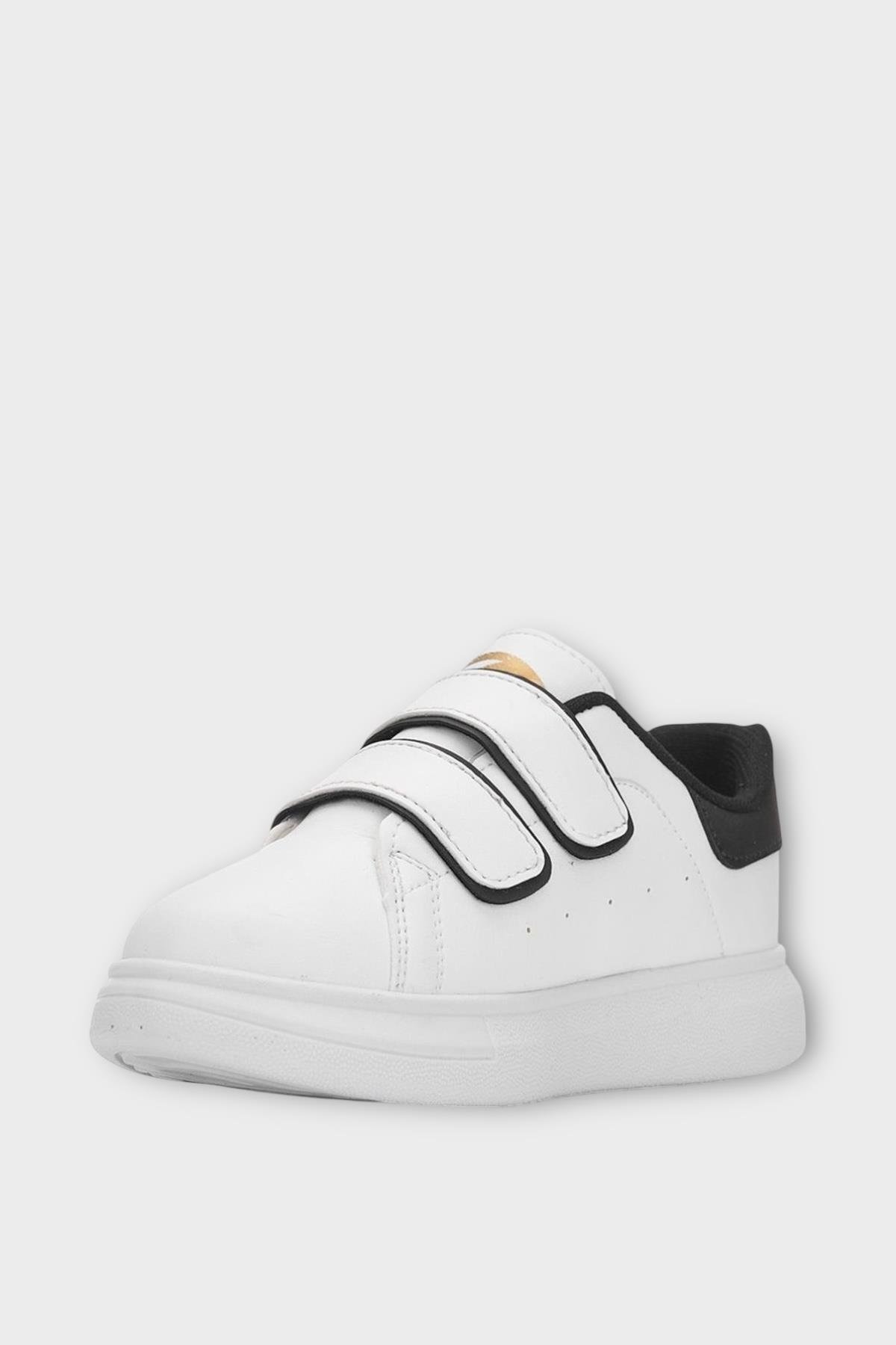 Çocuk Cırtlı Antomik Taban Comfort Taban Spor Ayakkabı SİYAH - Görsel 3