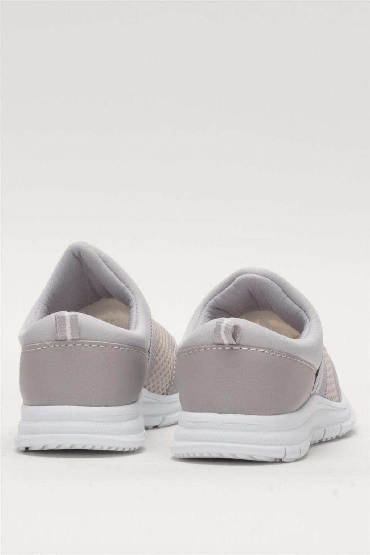 Unisex Lastilkli Hafif Airfle Çocuk Spor Ayakkabı GRİ - Görsel 5