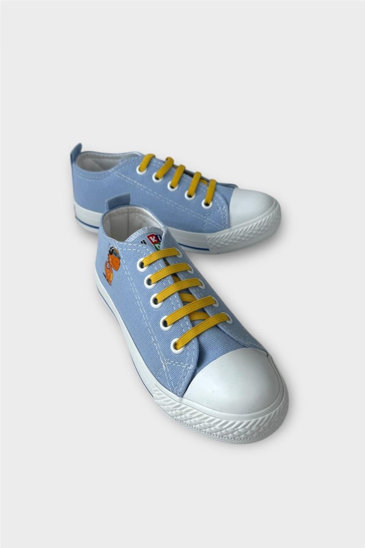 Akıllı Bağcık Günlük Keten Çocuk Spor Ayakkabı MAVİ - Görsel 3