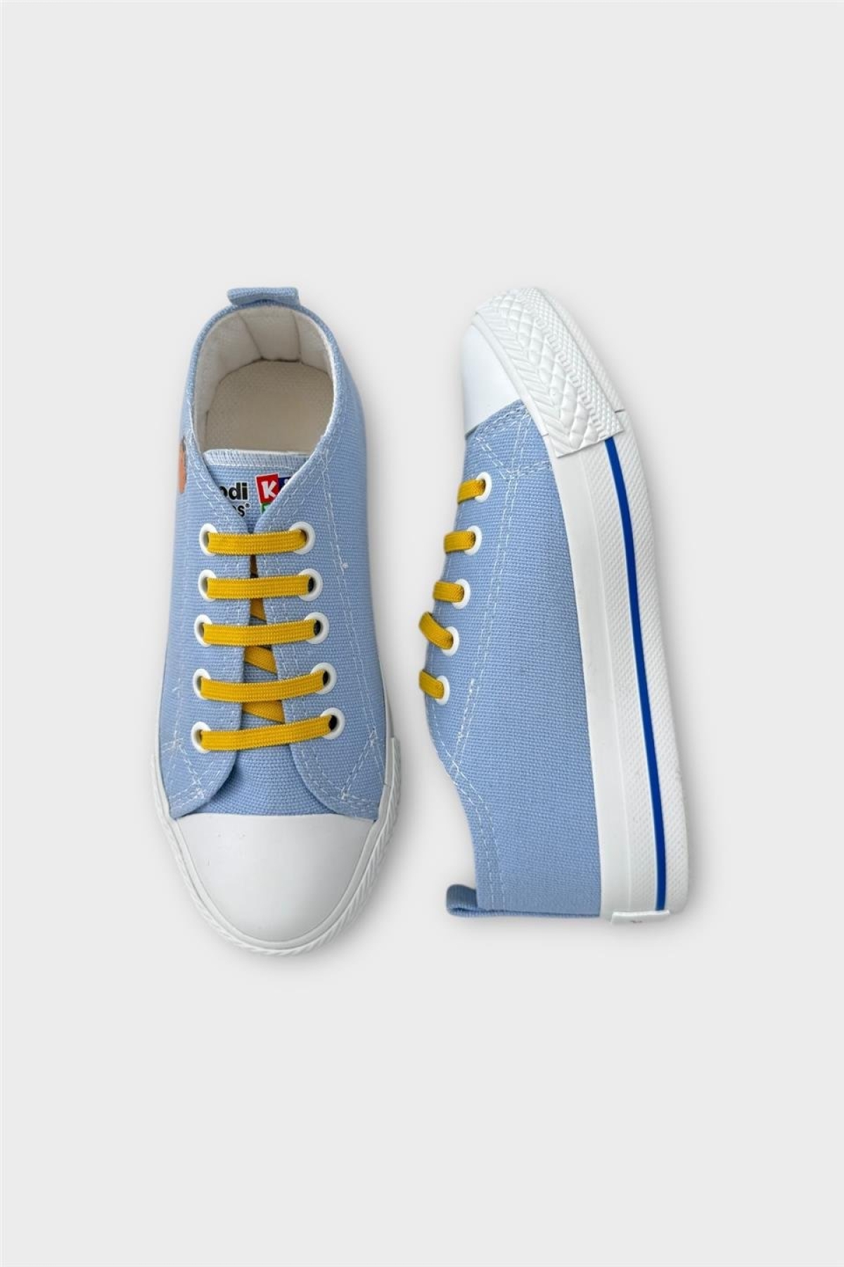 Akıllı Bağcık Günlük Keten Çocuk Spor Ayakkabı MAVİ - Görsel 7