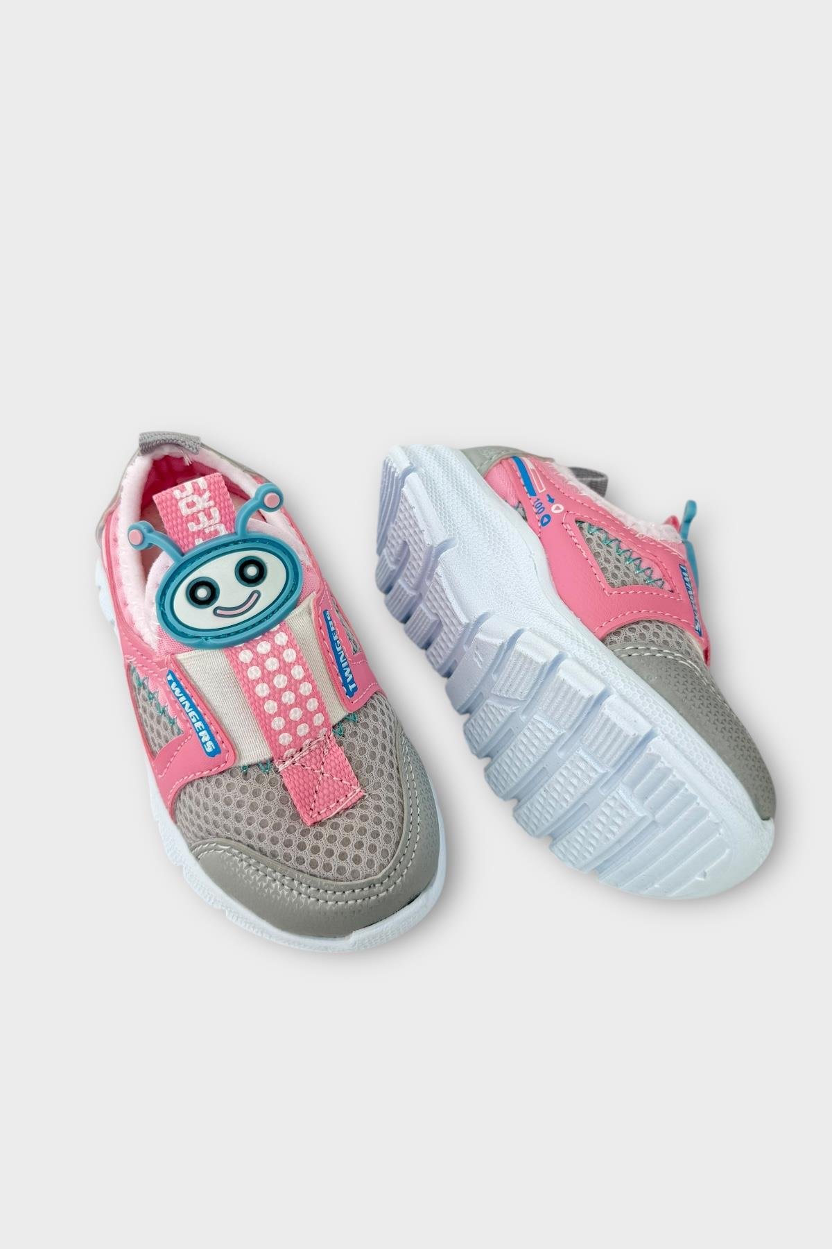 Çocuk Airfile Hafif Taban Kreş Ev Okul Bebe Spor Ayakkabısı GRİ - PUDRA - Görsel 5
