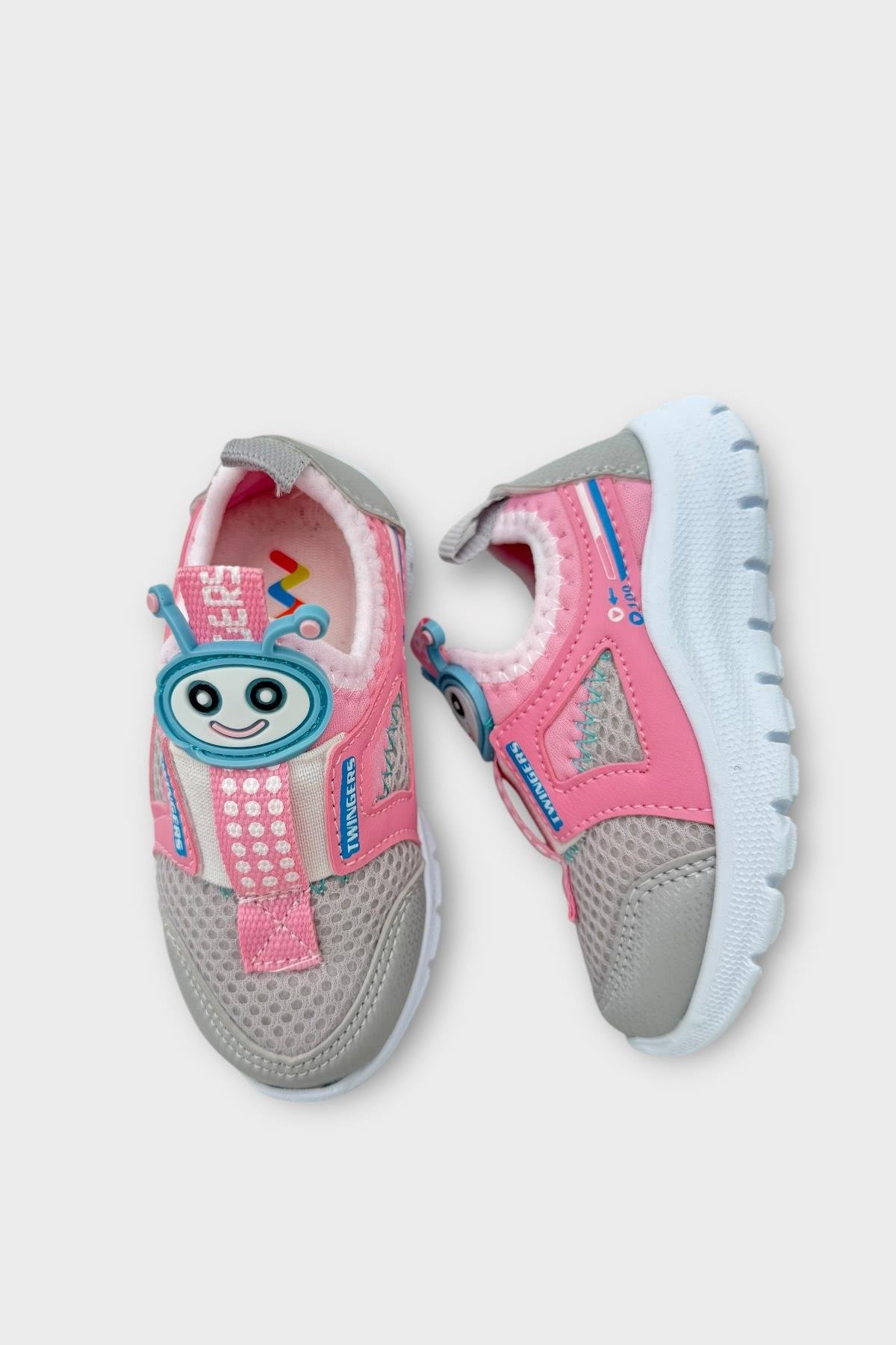 Çocuk Airfile Hafif Taban Kreş Ev Okul Bebe Spor Ayakkabısı GRİ - PUDRA - Görsel 7