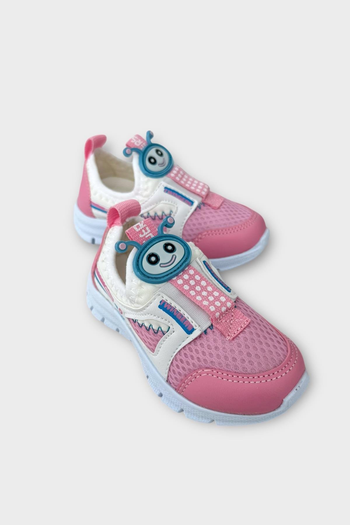 Çocuk Airfile Hafif Taban Kreş Ev Okul Bebe Spor Ayakkabısı BEYAZ - PEMBE - Görsel 3