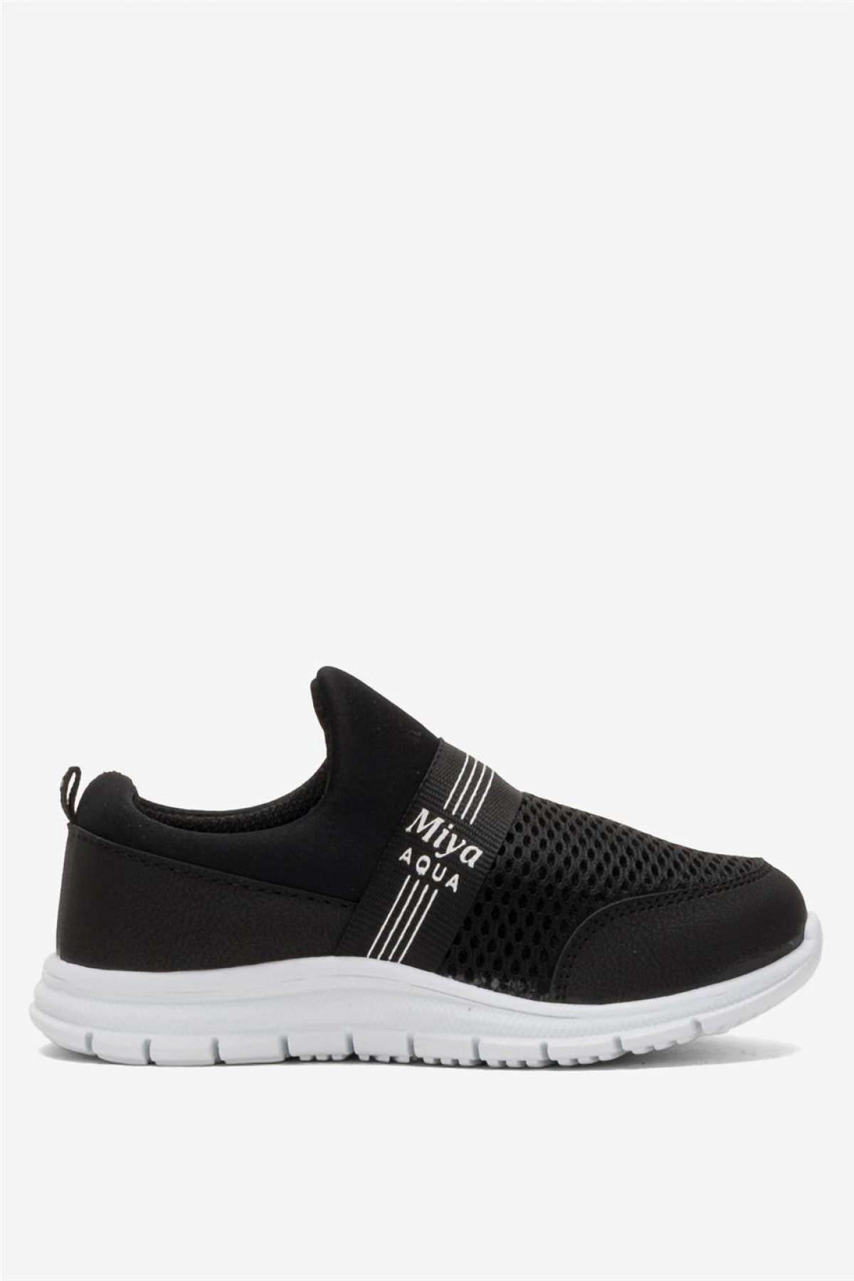 Unisex Lastilkli Hafif Airfle Çocuk Spor Ayakkabı SİYAH - Görsel 2