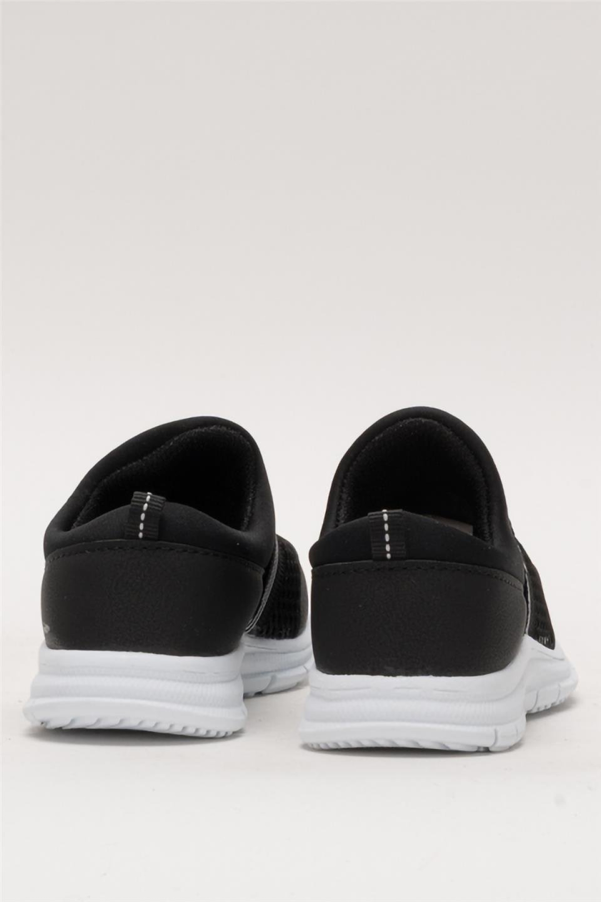 Unisex Lastilkli Hafif Airfle Çocuk Spor Ayakkabı SİYAH - Görsel 5