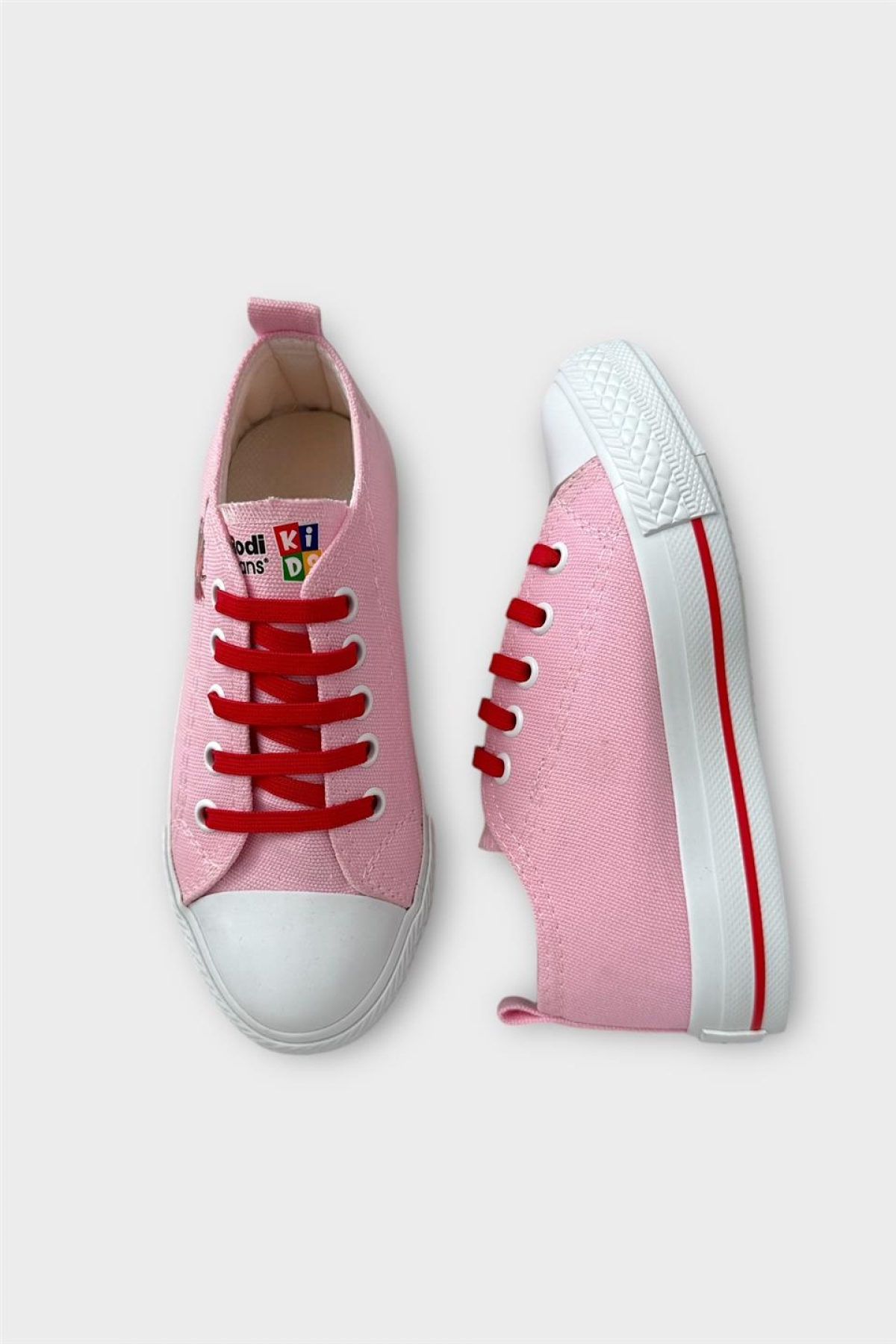 Akıllı Bağcık Günlük Keten Çocuk Spor Ayakkabı PEMBE - Görsel 7