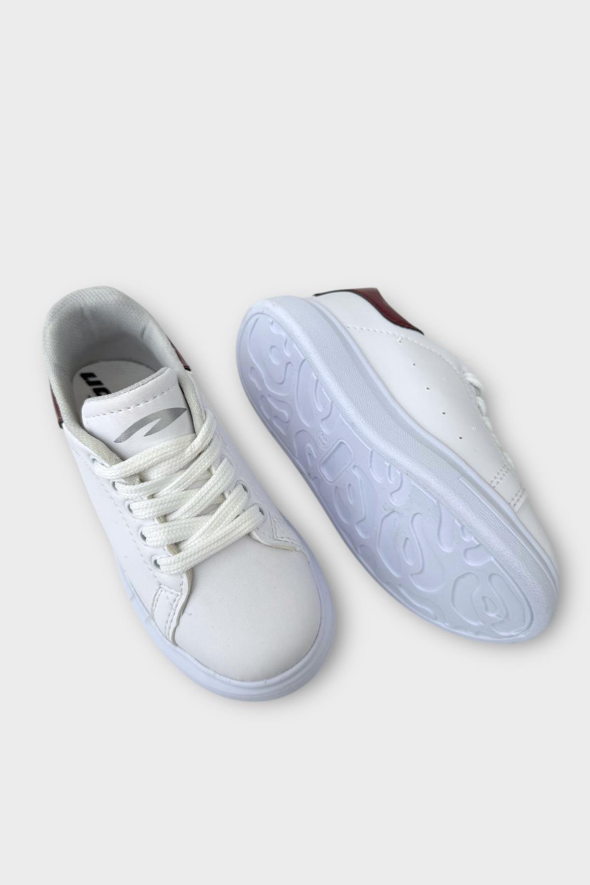 Çocuk Bağcıklı Anatomik Comfort Taban Spor Ayakkabı BEYAZ - Görsel 5