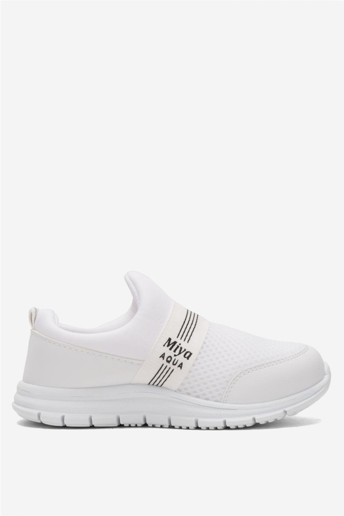 Unisex Lastilkli Hafif Airfle Çocuk Spor Ayakkabı BEYAZ - Görsel 2