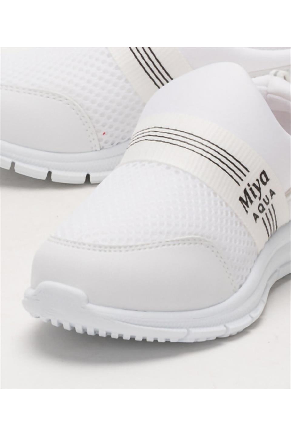 Unisex Lastilkli Hafif Airfle Çocuk Spor Ayakkabı BEYAZ - Görsel 6