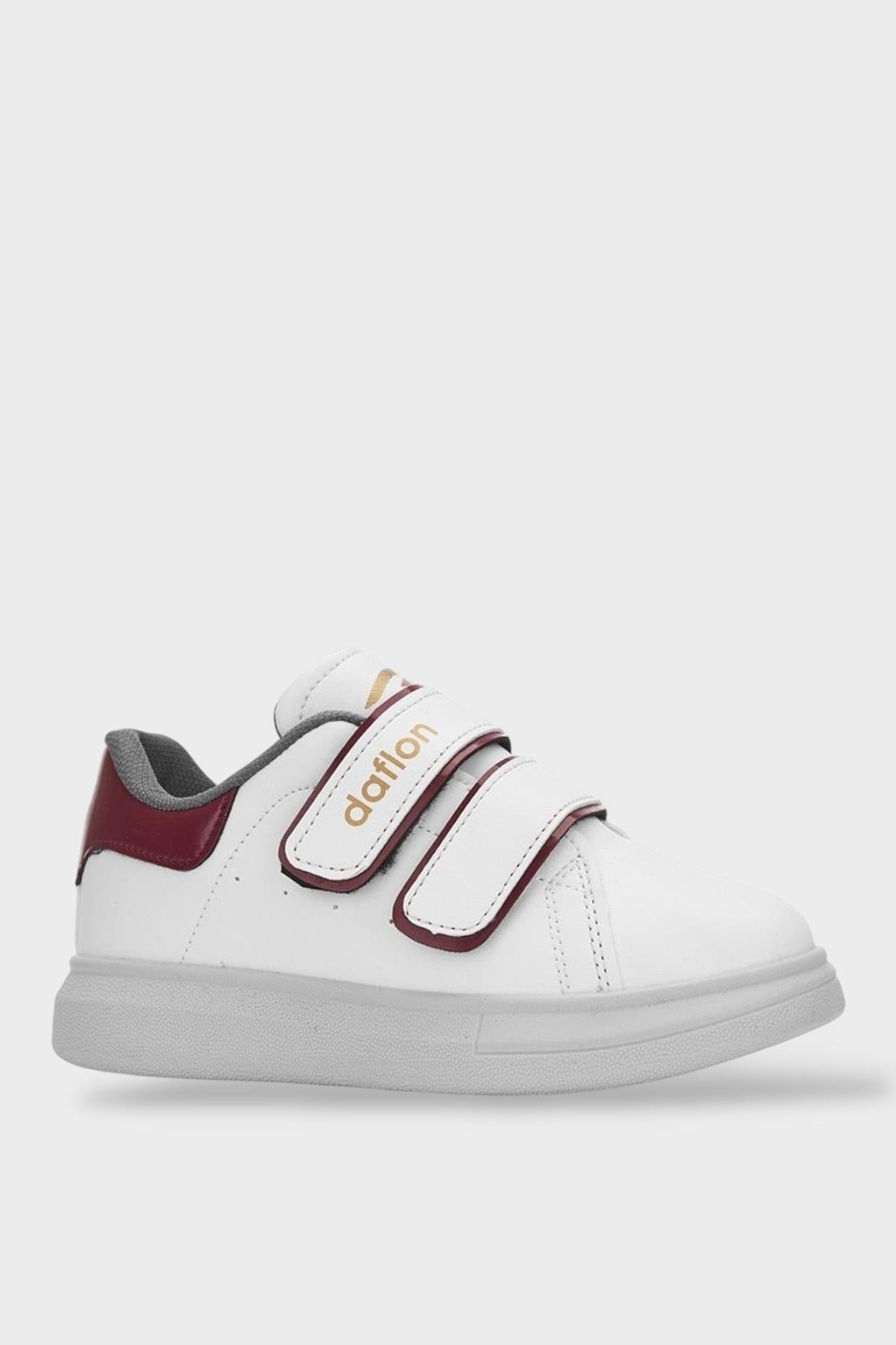 Çocuk Cırtlı Antomik Taban Comfort Taban Spor Ayakkabı BORDO - Görsel 2