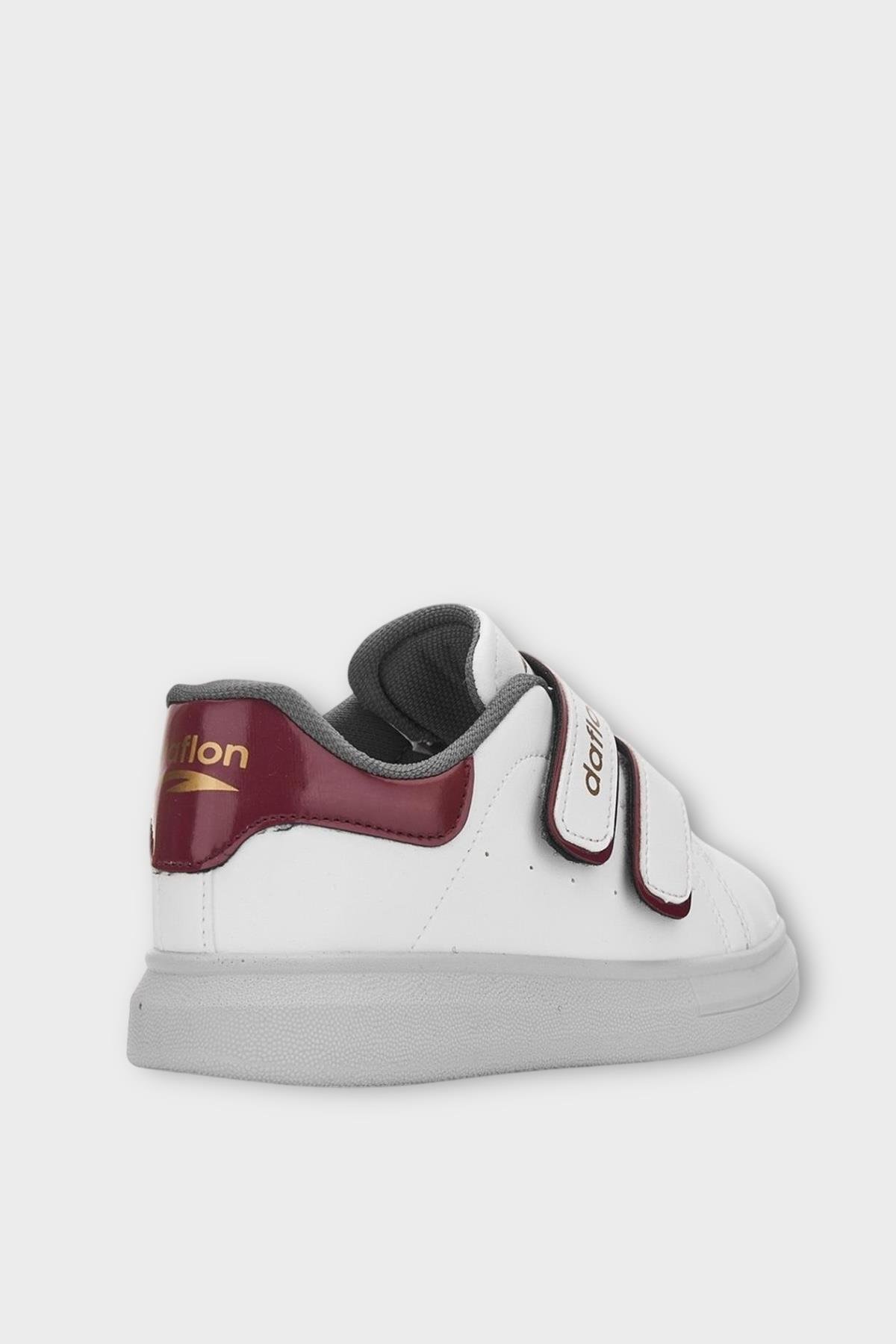 Çocuk Cırtlı Antomik Taban Comfort Taban Spor Ayakkabı BORDO - Görsel 5