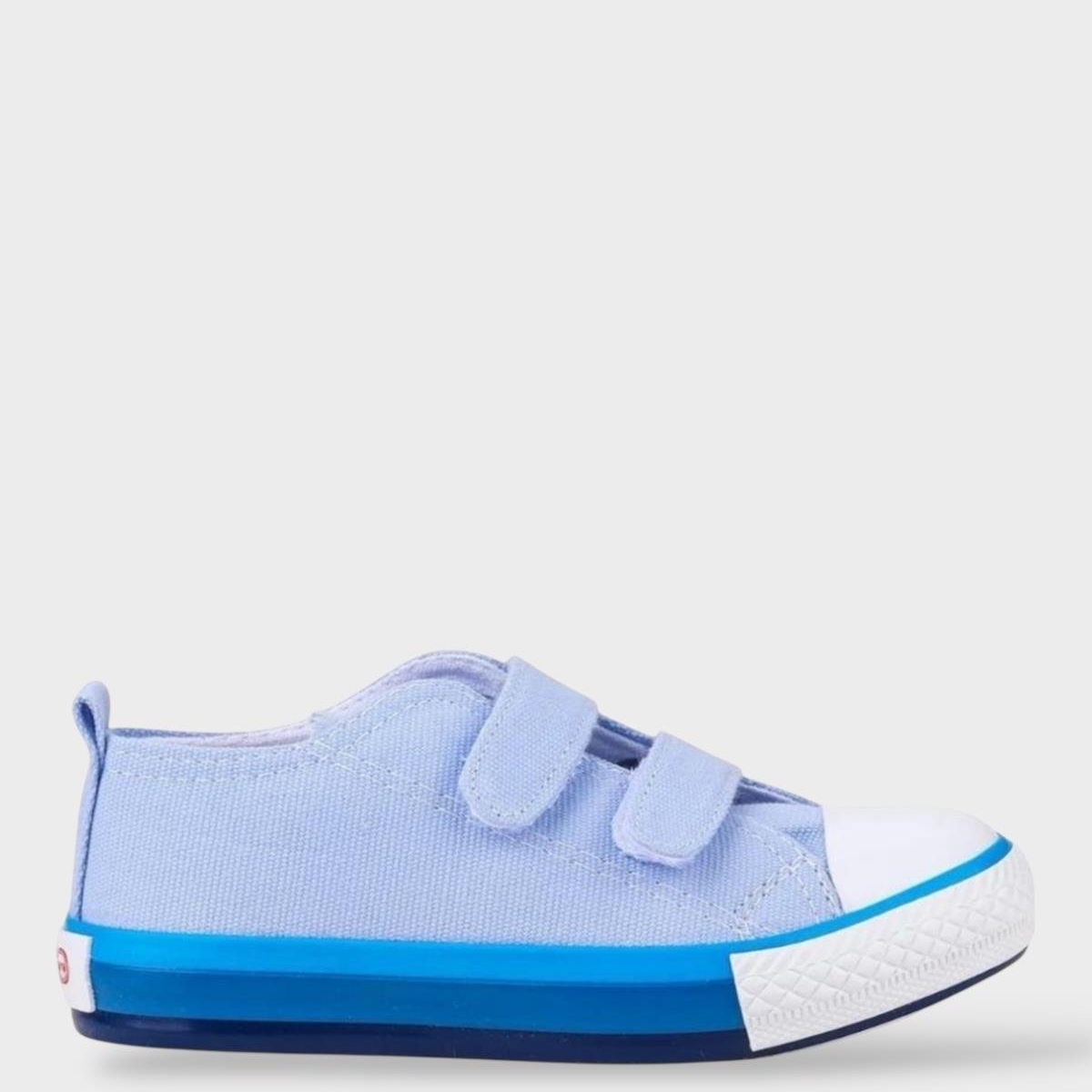 LigerUnisex Çocuk Keten Kısa Convers Modeli Cırtlı Sneaker Spor Ayakkabı (26-30) MAVİ