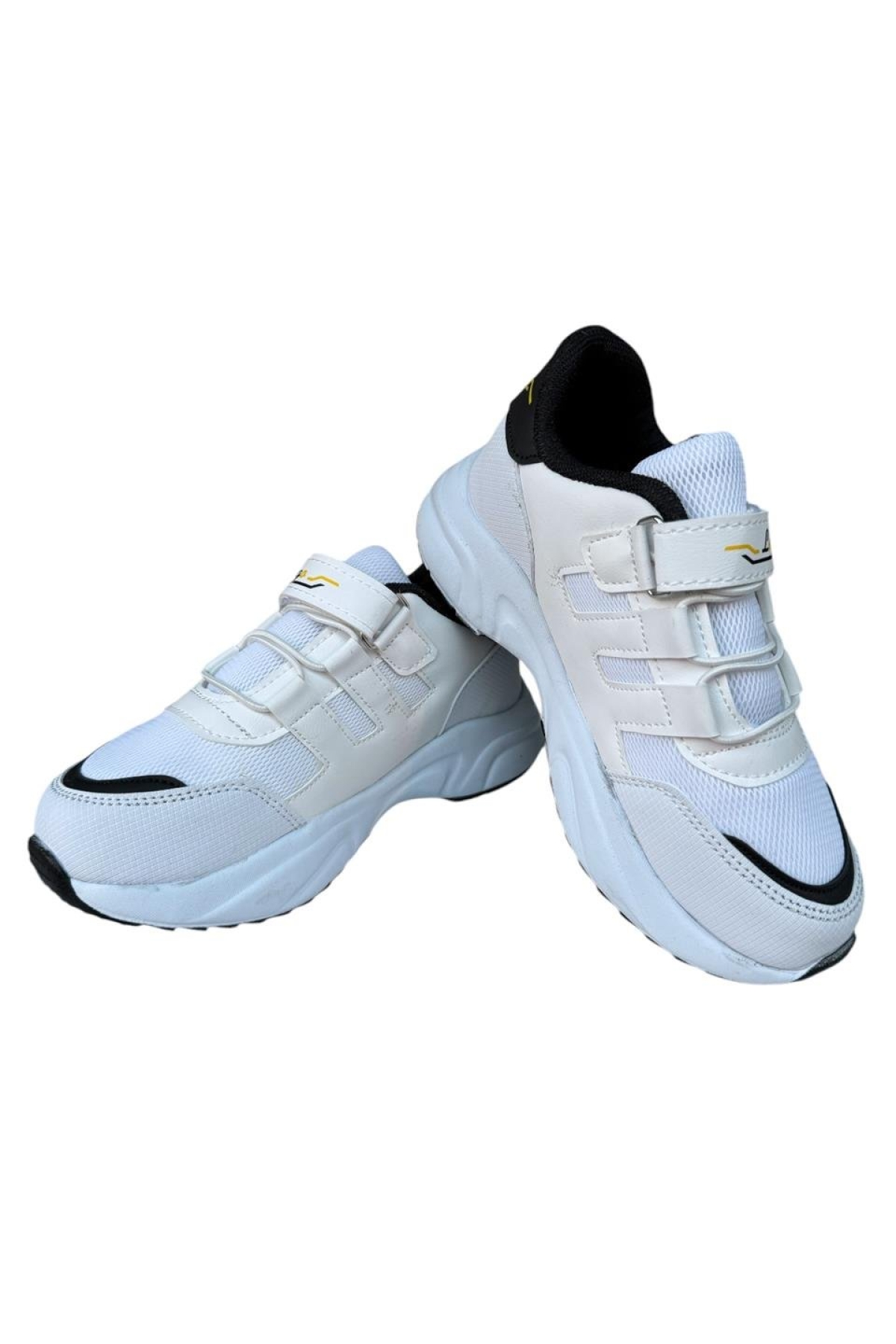 Çocuk Akıllı Bağcık Cırtlı Spor Ayakkabı BEYAZ - Görsel 4