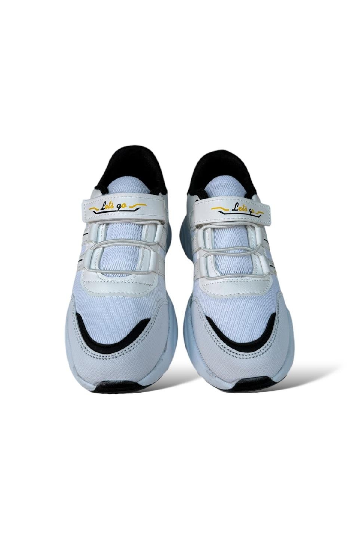 Çocuk Akıllı Bağcık Cırtlı Spor Ayakkabı BEYAZ - Görsel 7