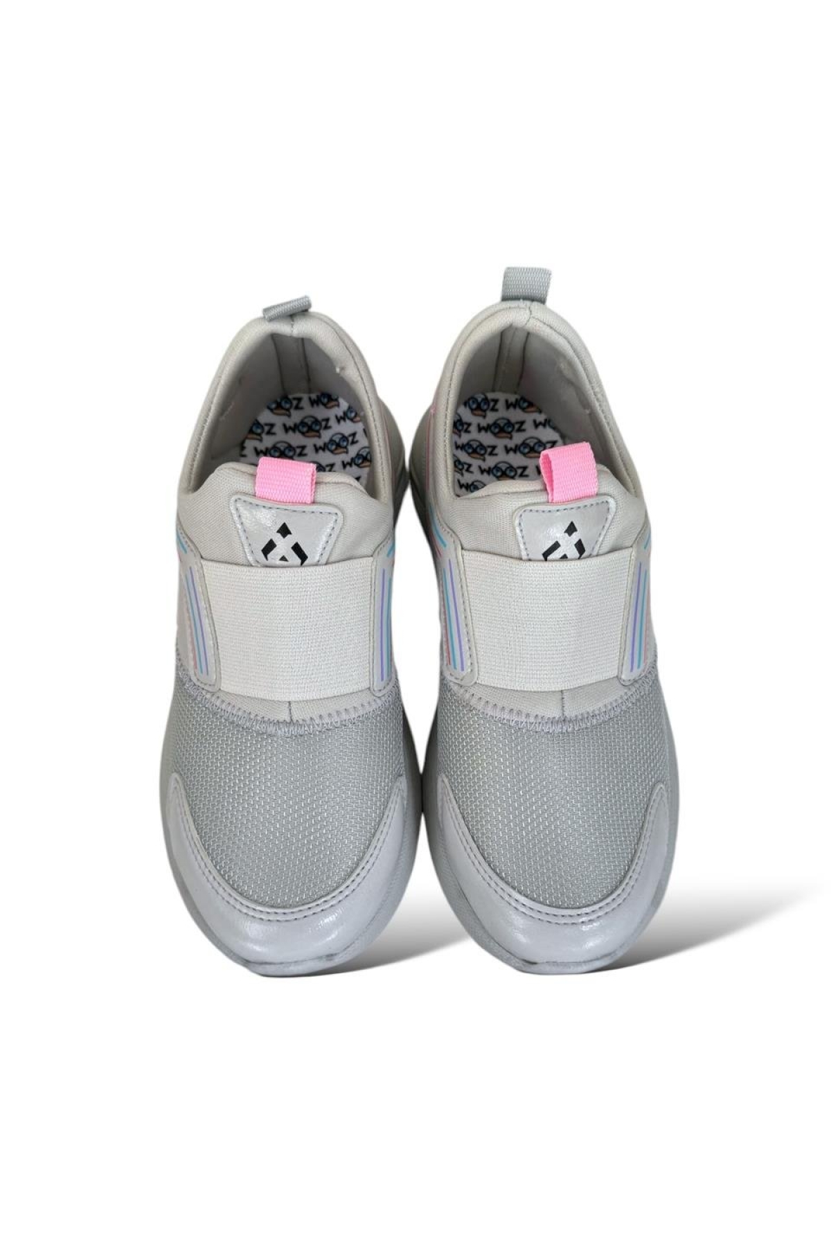 Çocuk Lastikli Spor Ayakkabı GRİ-PEMBE - Görsel 7