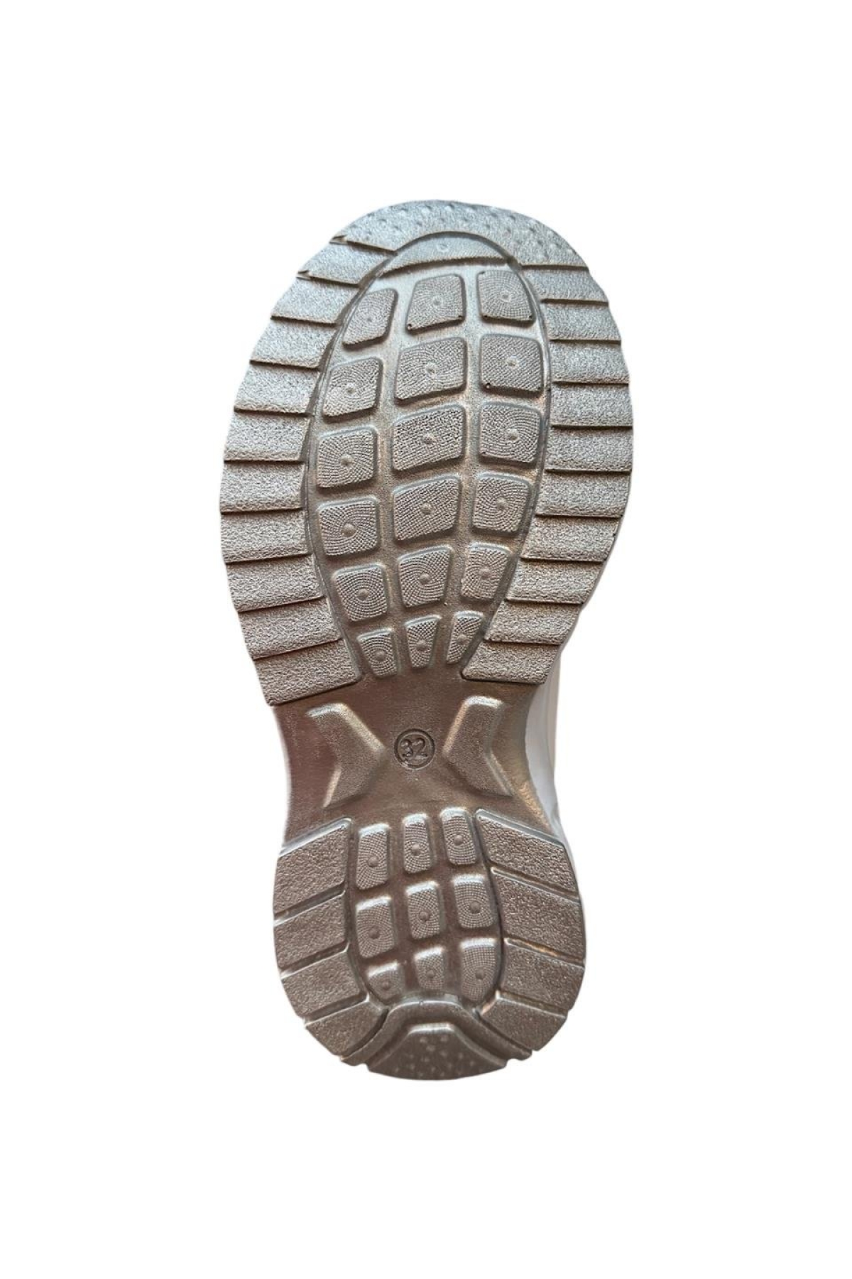 Çocuk Akıllı Bağcık Cırtlı Spor Ayakkabı BEYAZ - GÜMÜŞ - Görsel 8