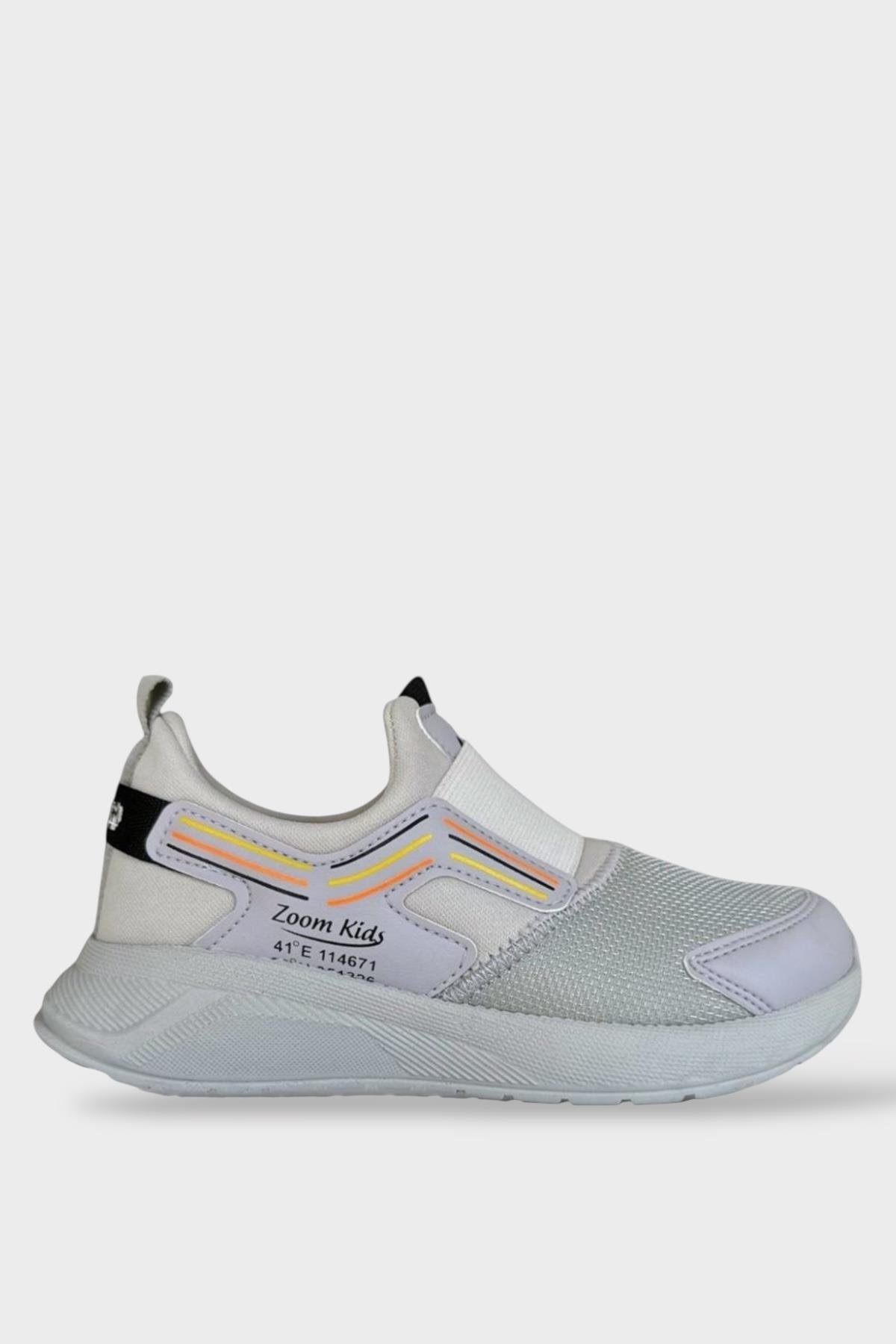 Çocuk Lastikli Spor Ayakkabı GRİ - Görsel 2