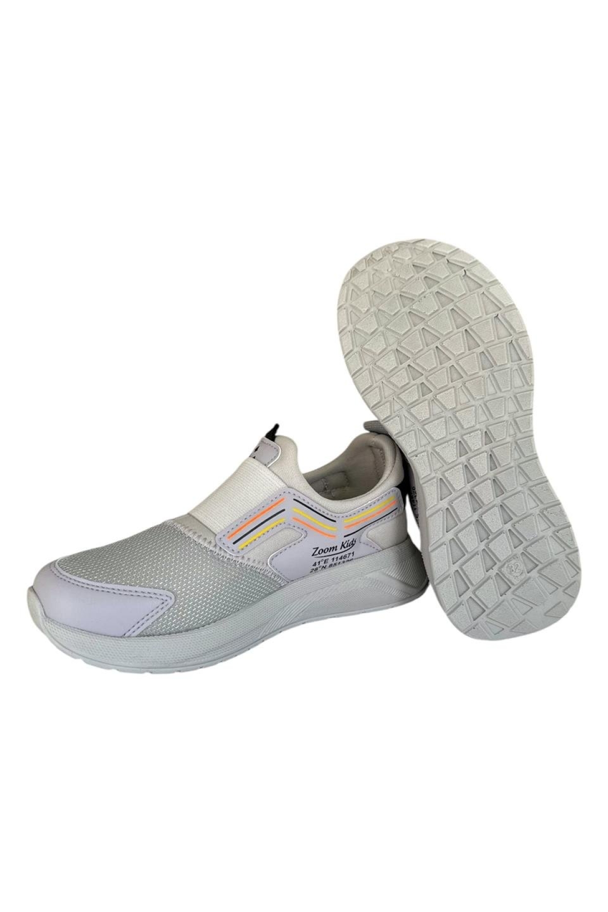 Çocuk Lastikli Spor Ayakkabı GRİ - Görsel 4