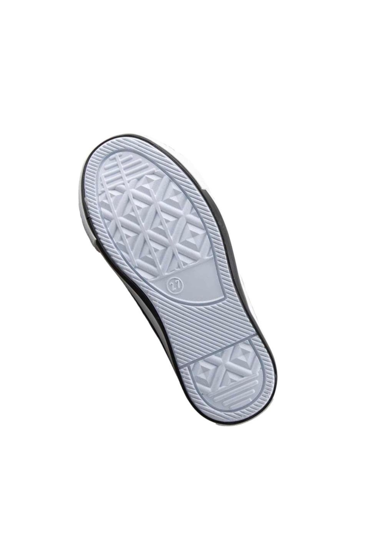 Unisex Erkek Kız Çocuk Keten Kısa Convers Modeli Bağcıklı Spor Ayakkabı MAVİ - Görsel 6