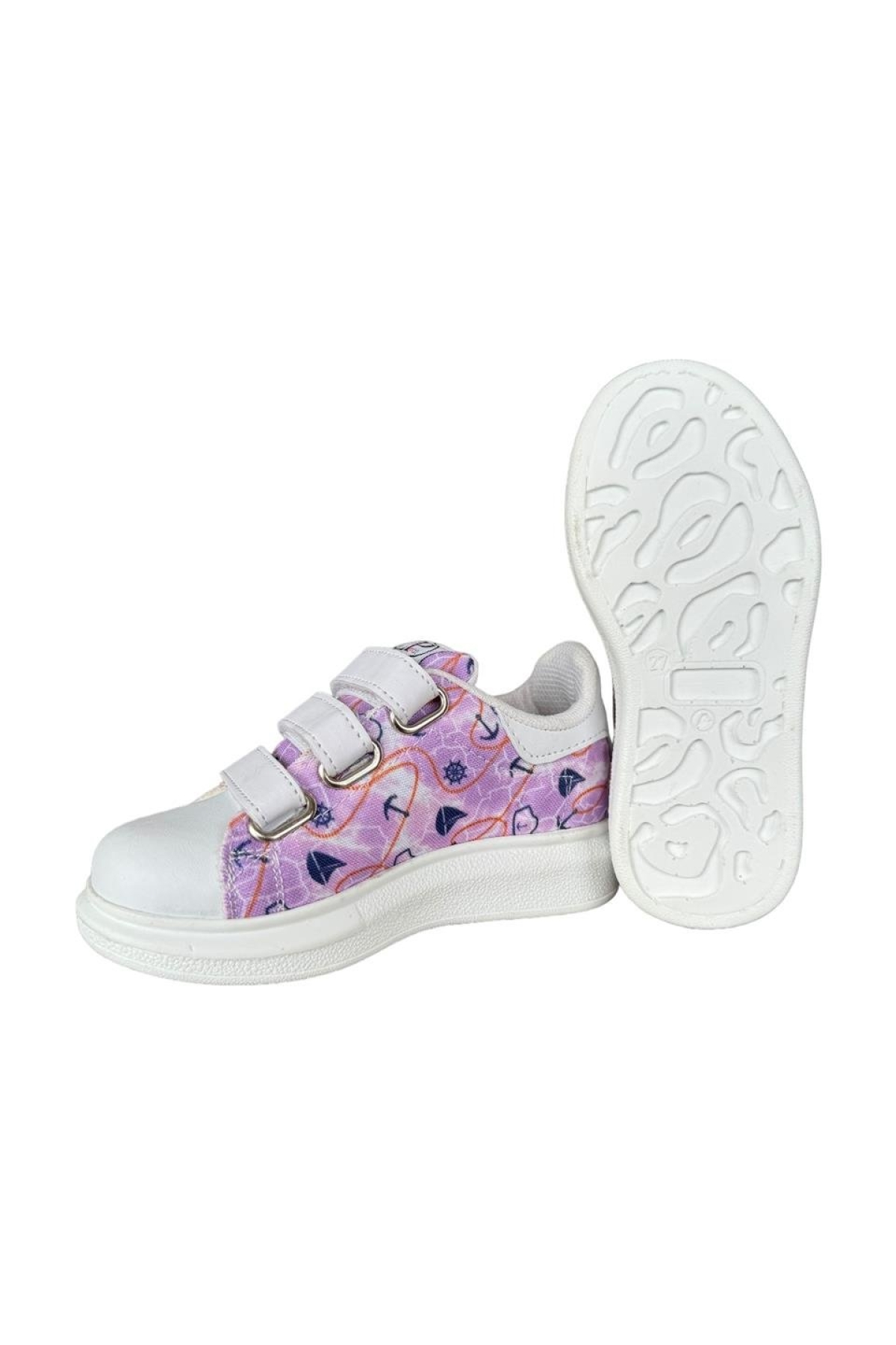 Keten Çocuk Spor Ayakkabı Lila-Beyaz - Görsel 4