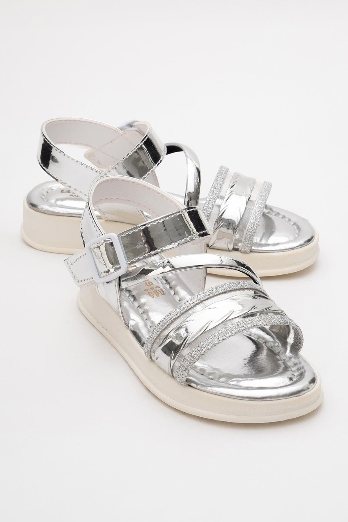 Çocuk Sandalet 26-30 GÜMÜŞ - Görsel 2