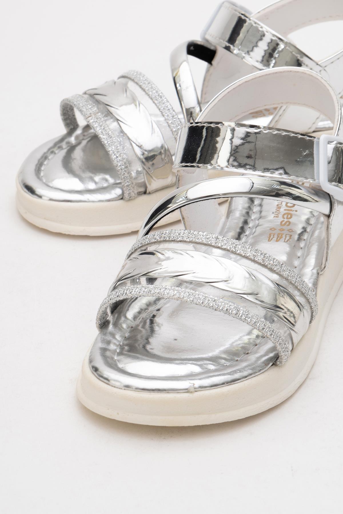 Çocuk Sandalet 26-30 GÜMÜŞ - Görsel 4