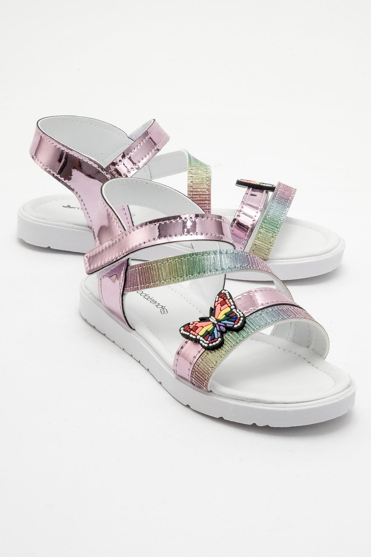 Çocuk Kelebekli Sandalet PUDRA - Görsel 2