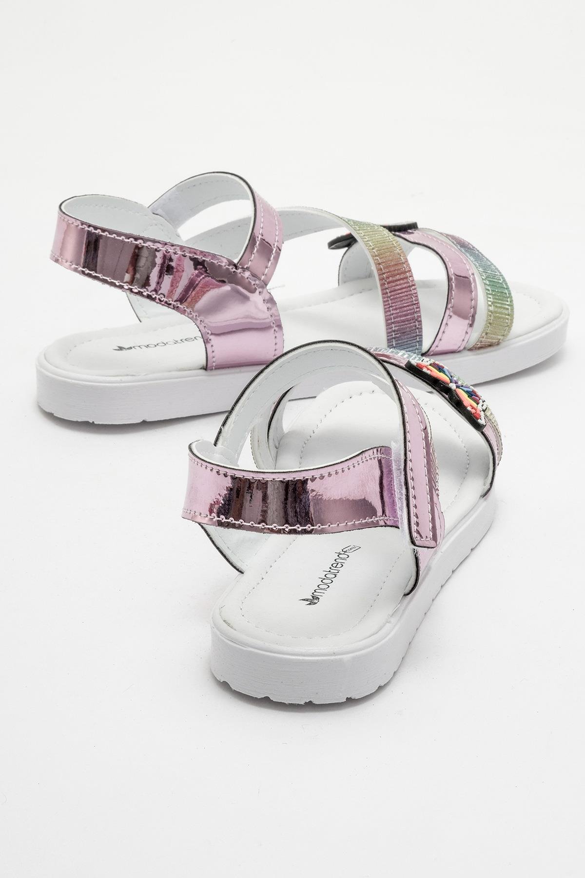 Çocuk Kelebekli Sandalet PUDRA - Görsel 5