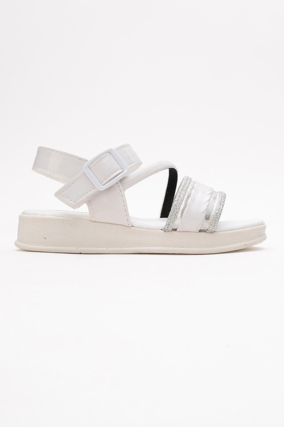 Çocuk Sandalet 26-30 BEYAZ - Görsel 3