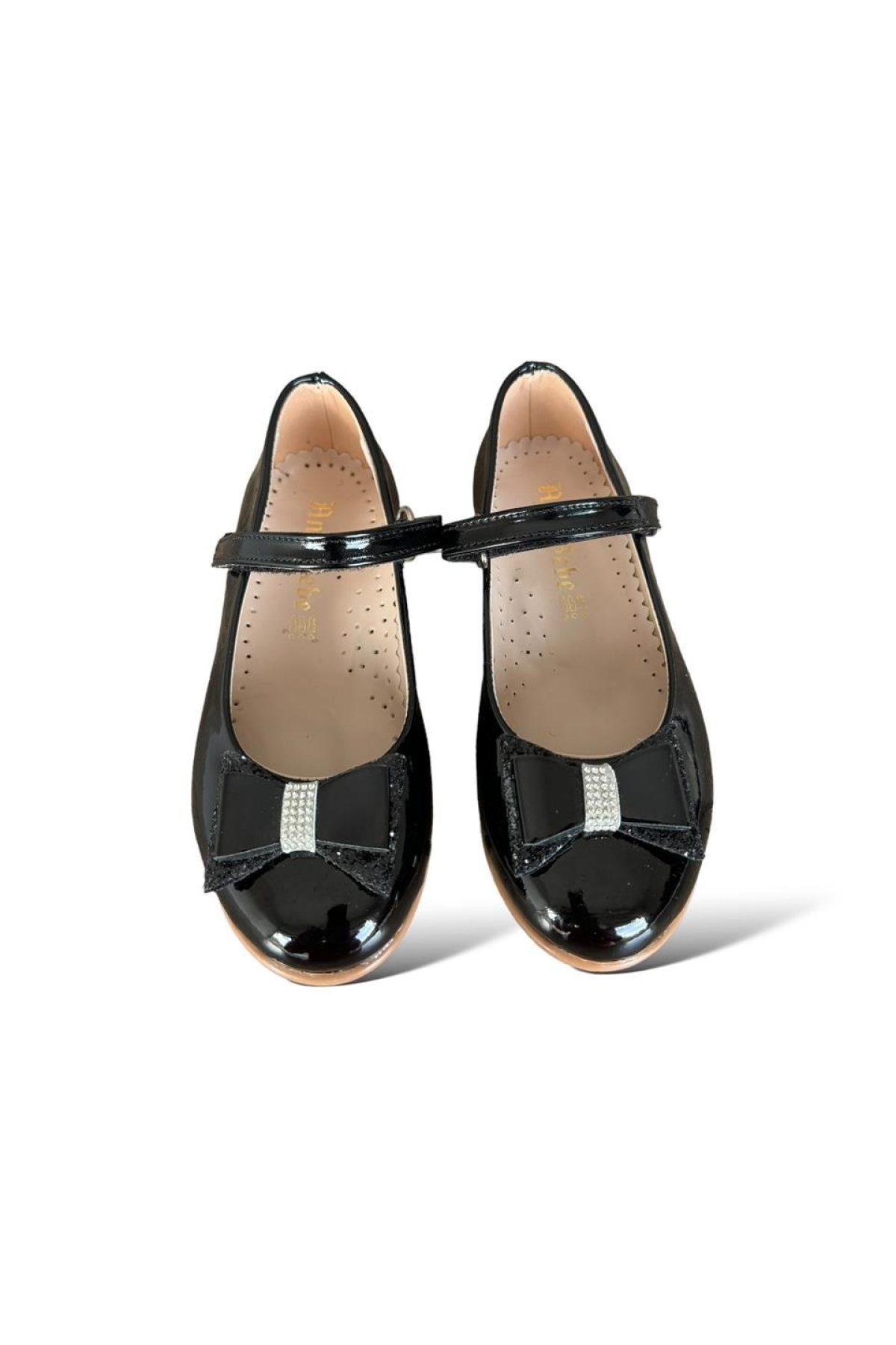 Fiyonklu Kız Çocuk Babet Ayakkabı SİYAH - Görsel 6