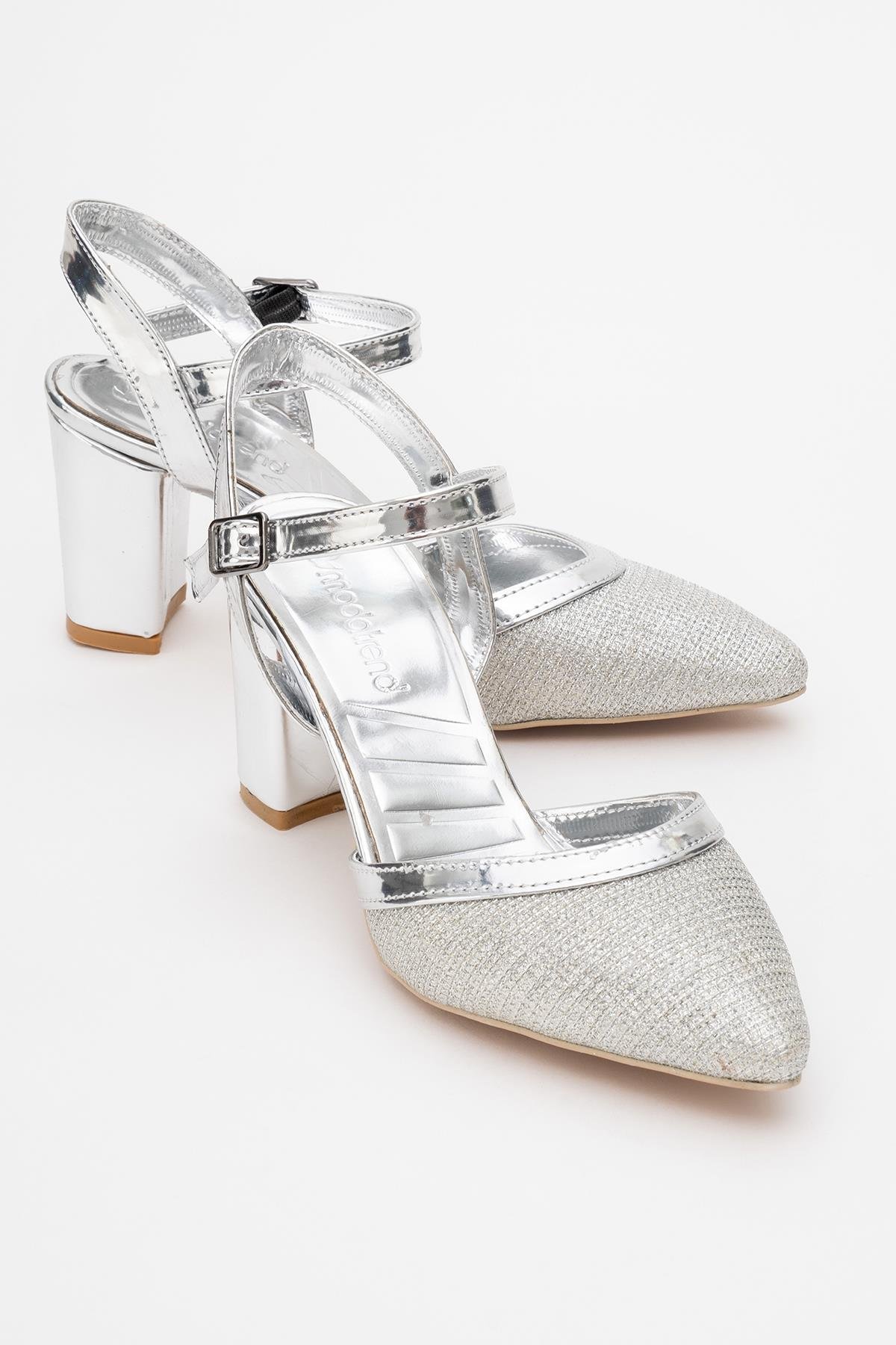 Kadın Topuklu Ayakkabı GÜMÜŞ ÇUPRA - Görsel 2