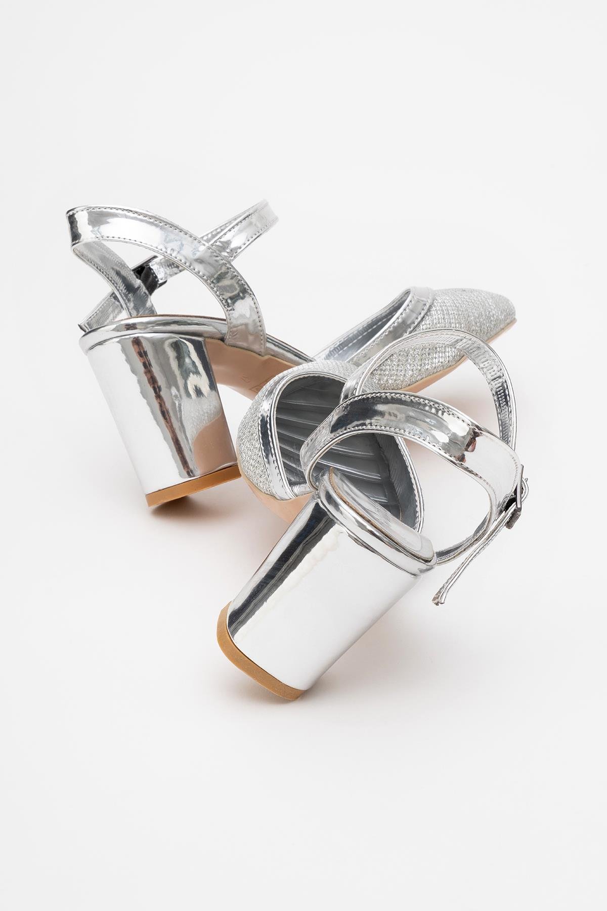 Kadın Topuklu Ayakkabı GÜMÜŞ ÇUPRA - Görsel 5