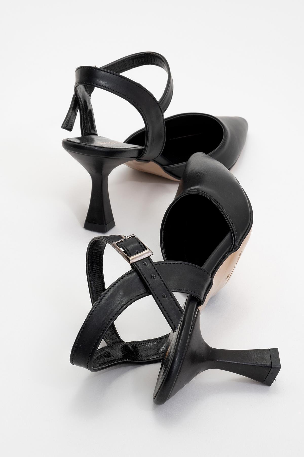 Kadın Topuklu Ayakkabı SİYAH CİLT - Görsel 5