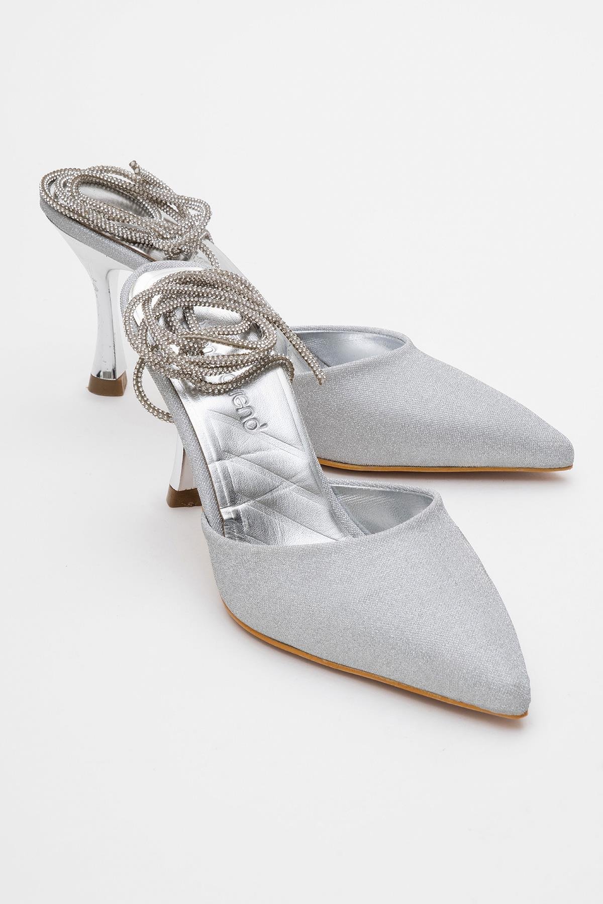 Kadın Topuklu Ayakkabı GÜMÜŞ KUMSİM - Görsel 2