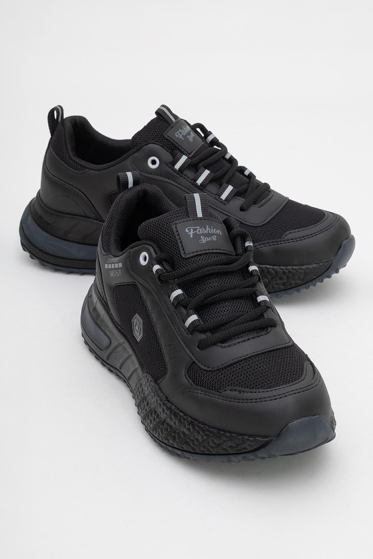 Kadın Bağcıklı Anorak Spor Ayakkabı SİYAH FÜME - Görsel 2